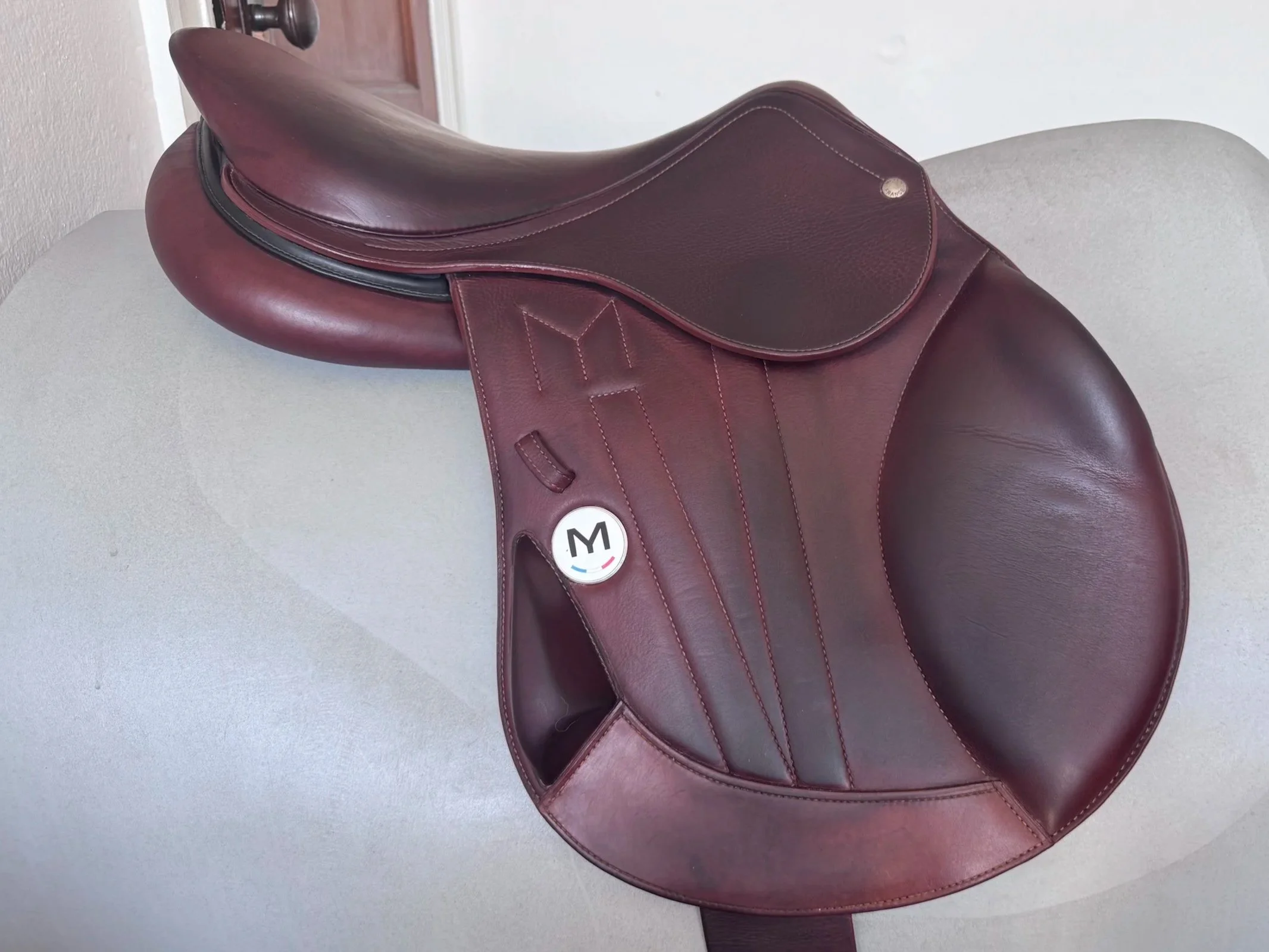 17" Meyer Cross Eventing Saddle - Monoflap XC - 2021 - MINT - Right View 5