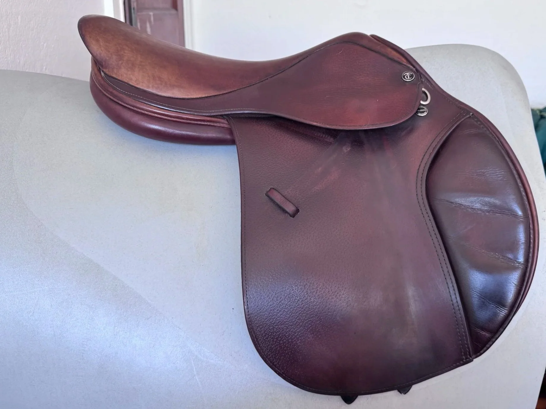17.5" Tad Coffin A5G Performance Saddle - Grain / Calf - Right View 1
