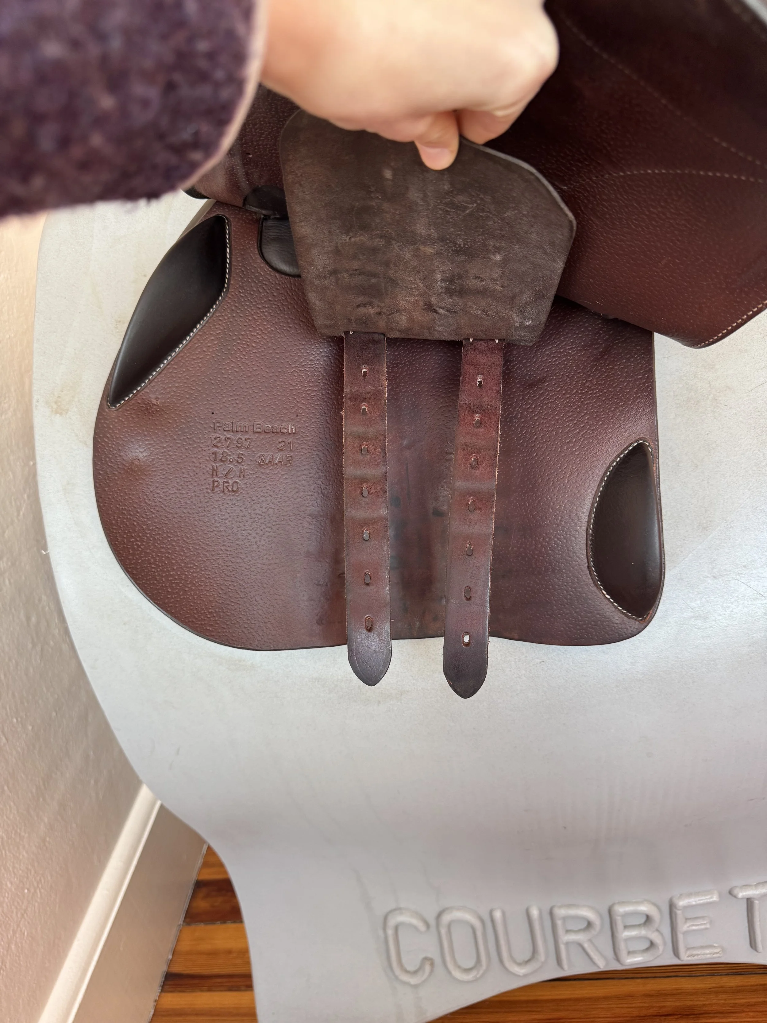 18.5" Voltaire Palm Beach PRO Saddle - 2021 - 3AR - Full Buffalo - MINT - Left Billets