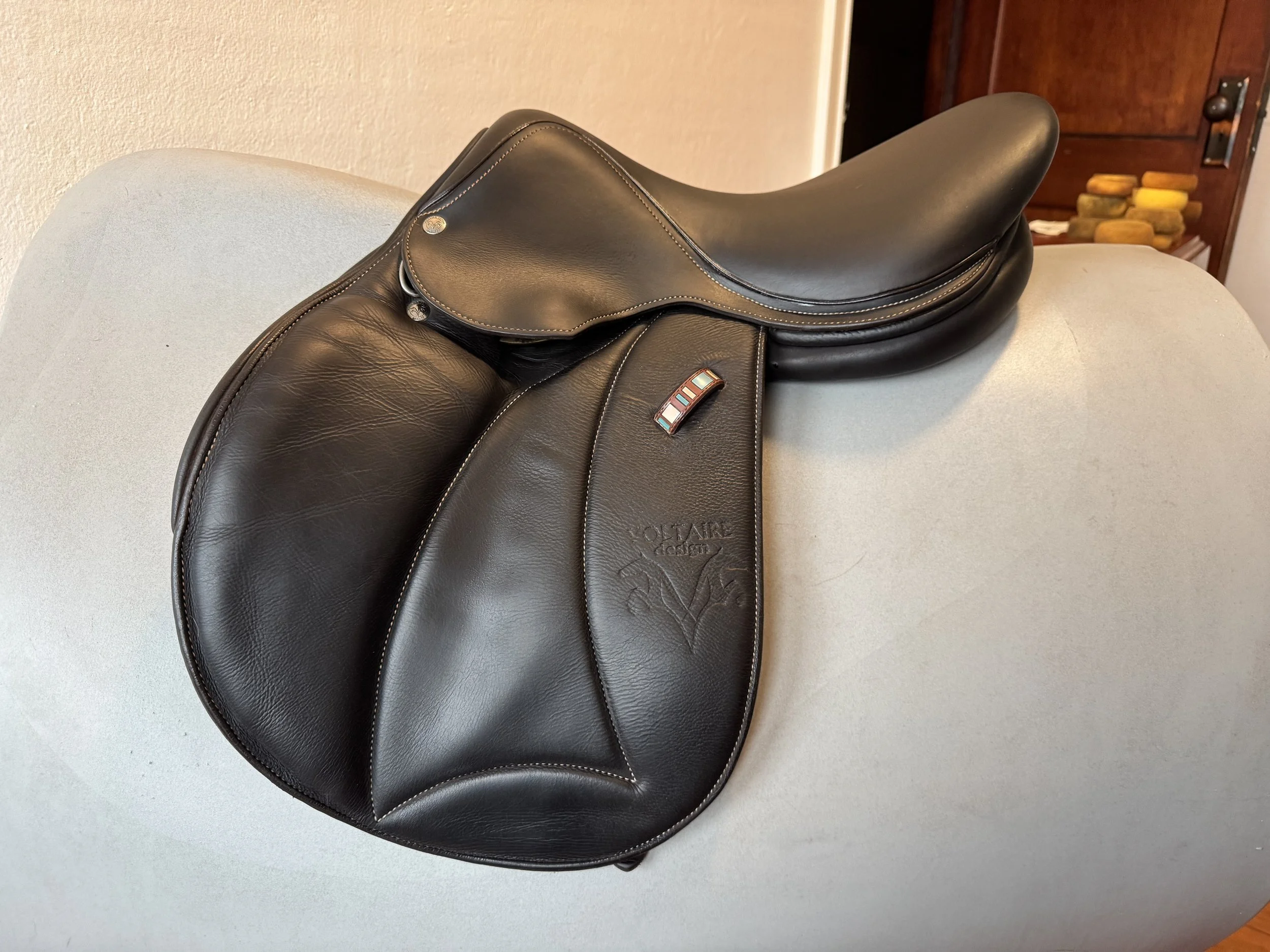 16" Voltaire Welli PRO Saddle - Child / Pony - 2021 - 1A - Full Buffalo - Left View 2