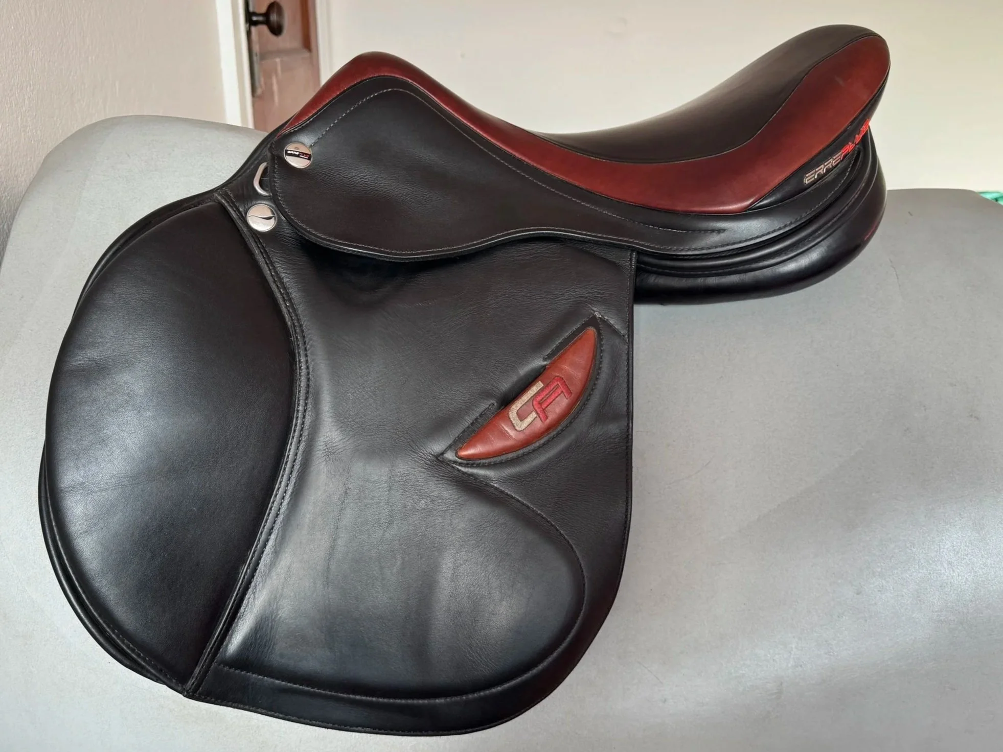 17.5" Erreplus CA Saddle - 2019 - Wool Flocked - Adjustable - Left View 2