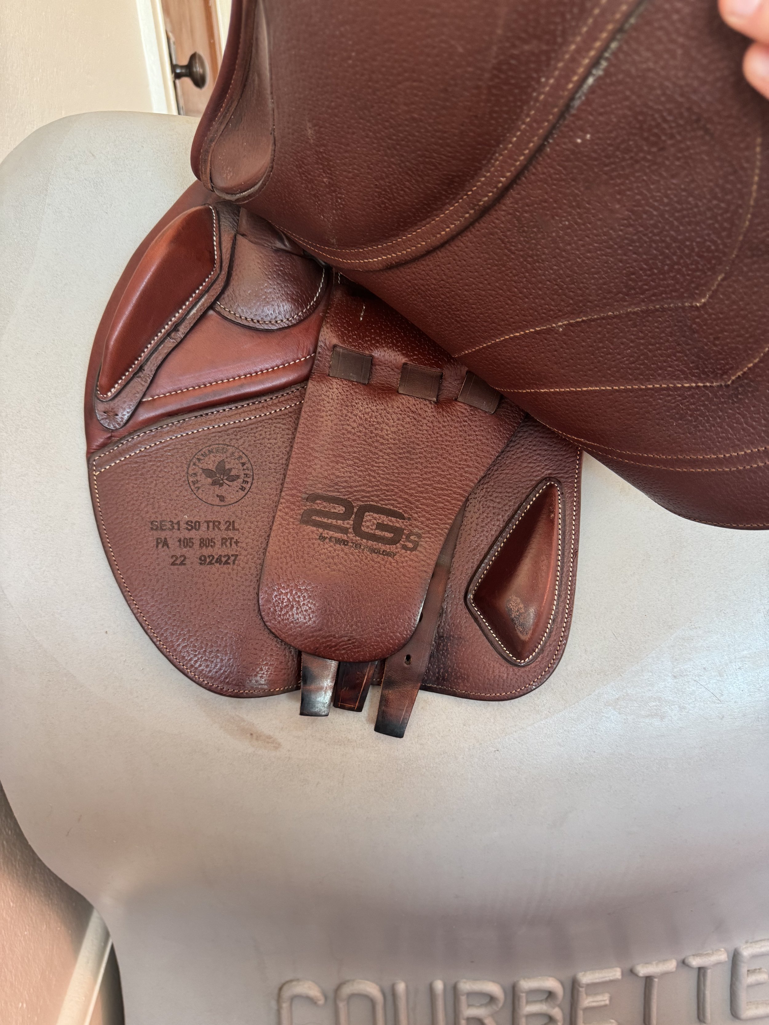 16.5" CWD SE31 Mademoiselle 2Gs Saddle - 2022 - 2L - Full Buffalo - Underflap 1