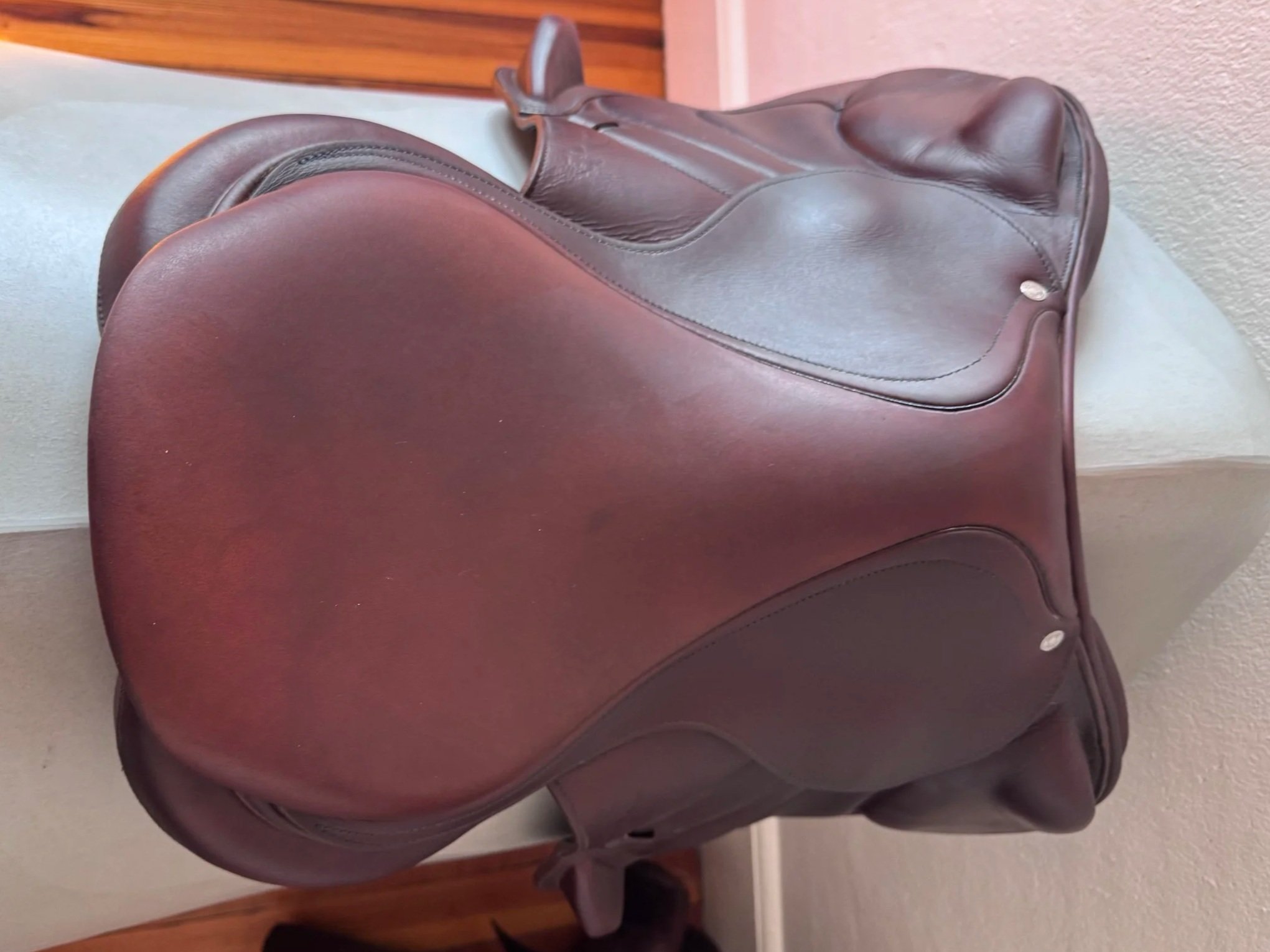 17" Antares Connexion Monoflap Saddle - 2019 - 3A - Full Buffalo - WIDE - Seat 2