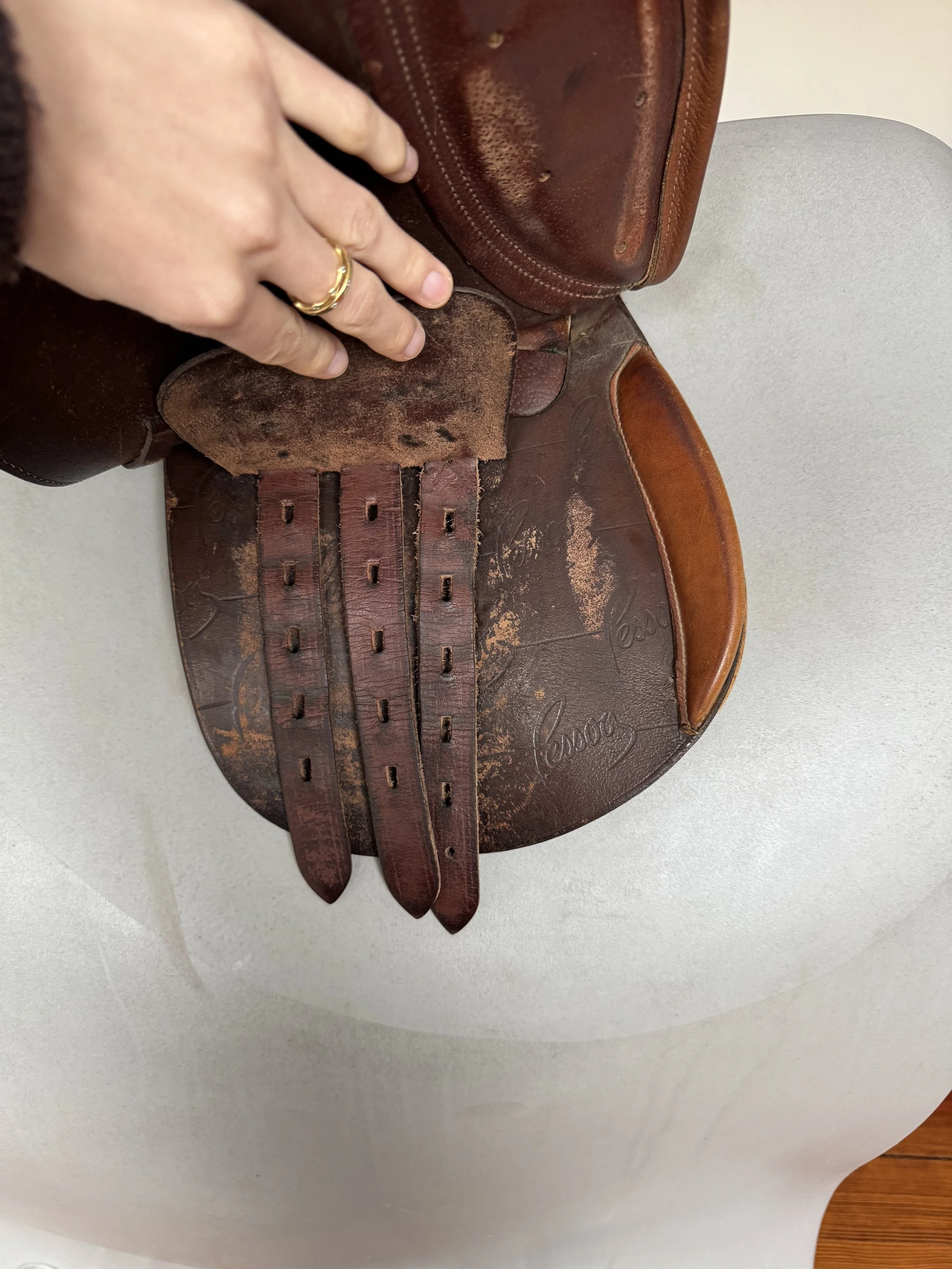 15" Pessoa Rodrigo Pony Saddle - Right Billets