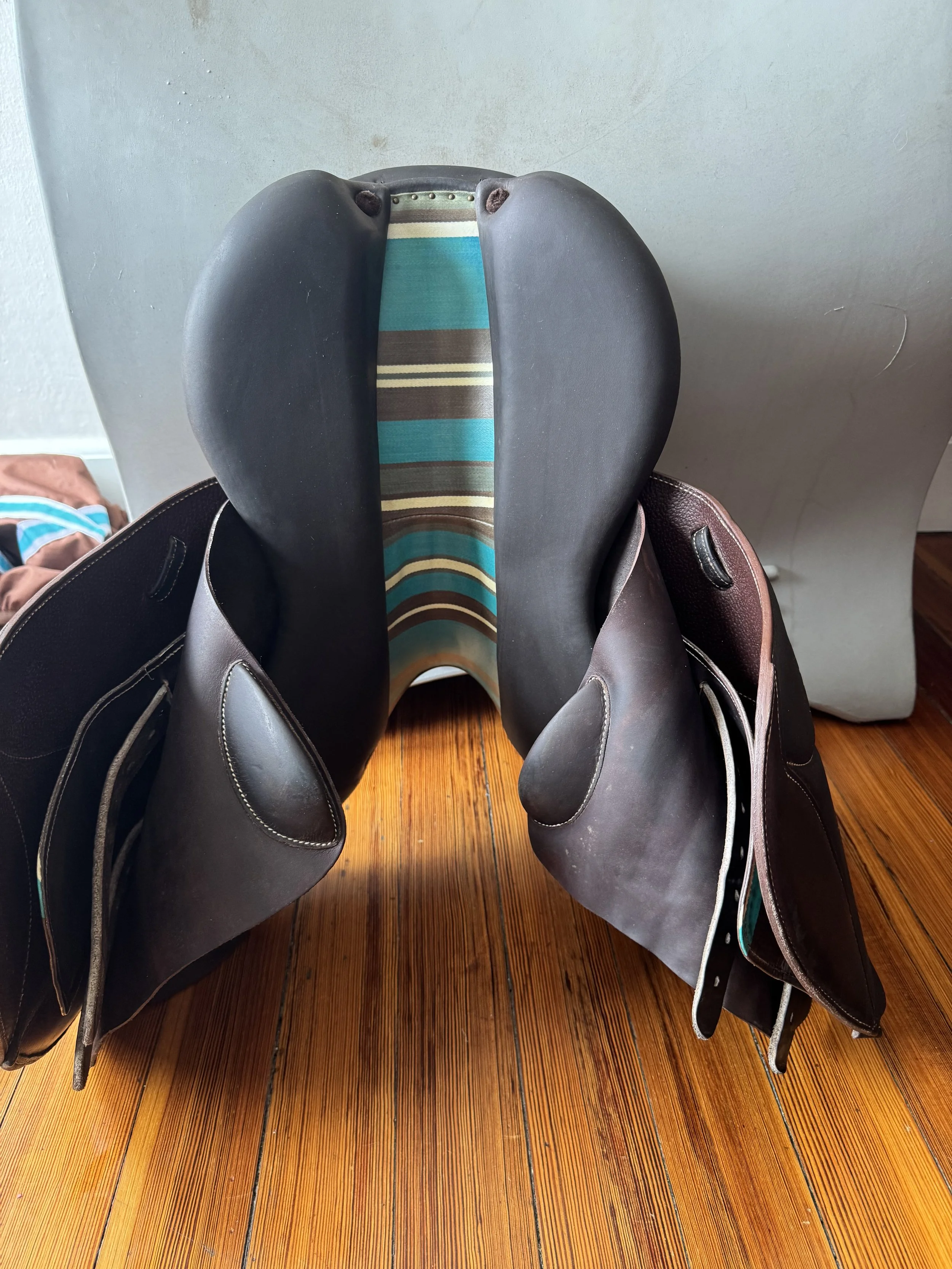 16.5" Voltaire Palm Beach Saddle 2A Full Buffalo - Tree