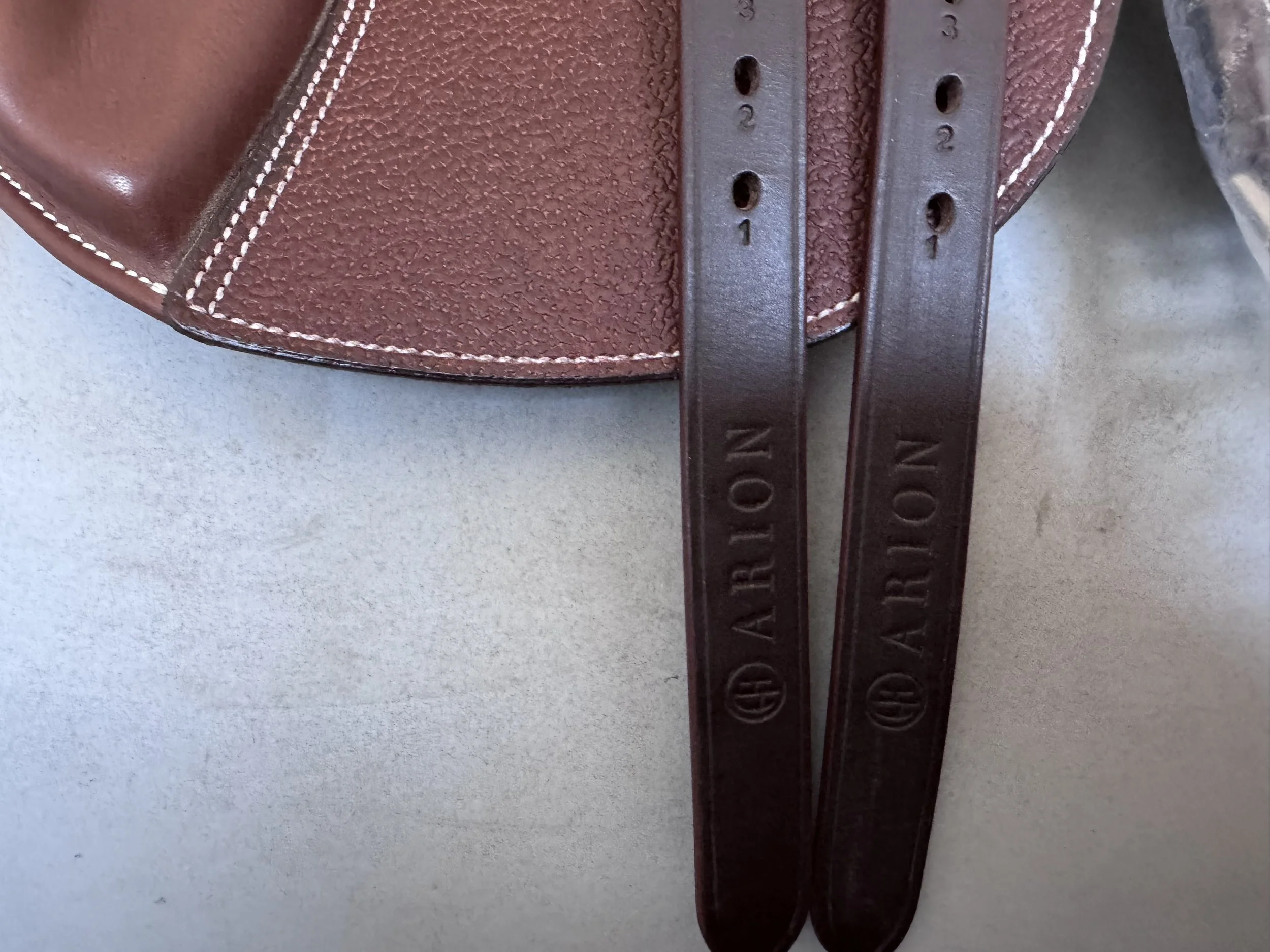 BRAND NEW 12.5" Arion Leadline Saddle - 2025 - Stirrup Leathers Detail