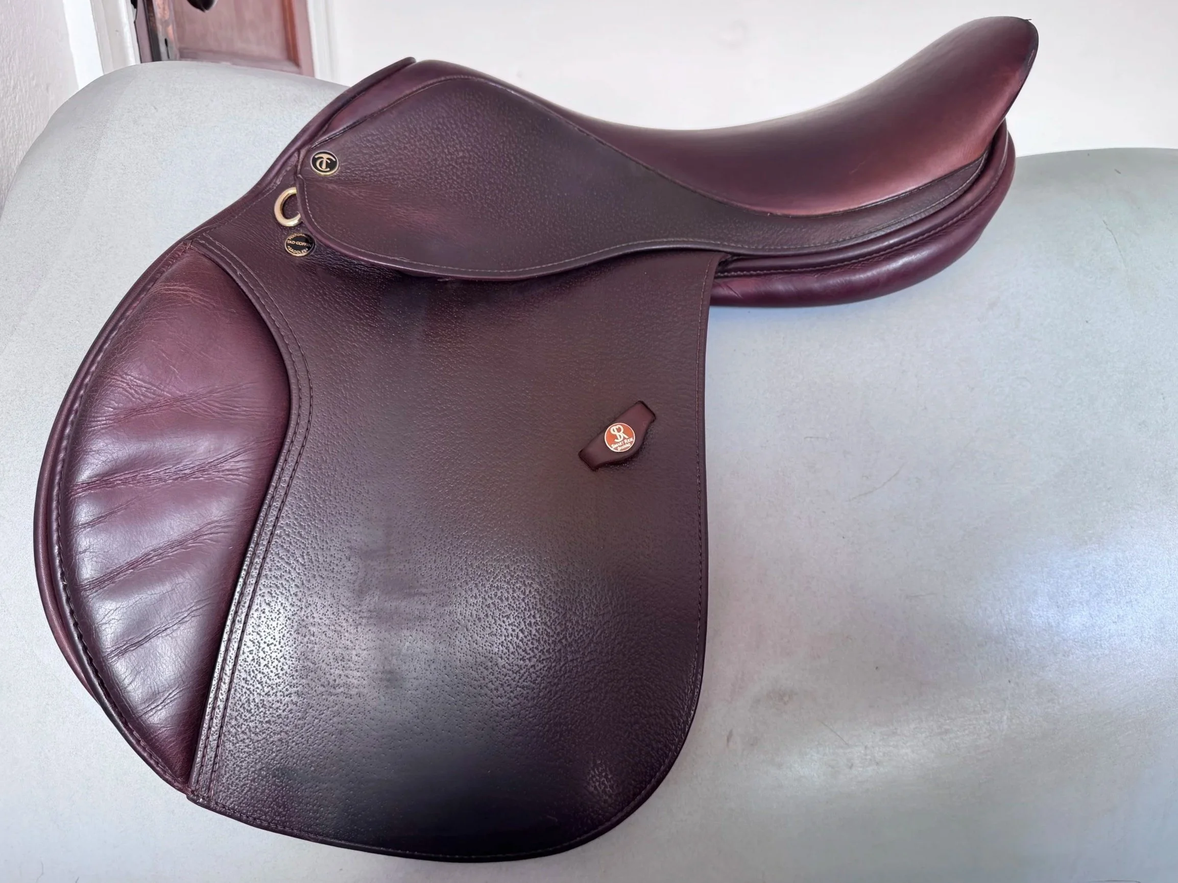 17.5" Tad Coffin A5G2 SmartRide / Smart Ride Performance Saddle - Grain / Calf - Left View 5