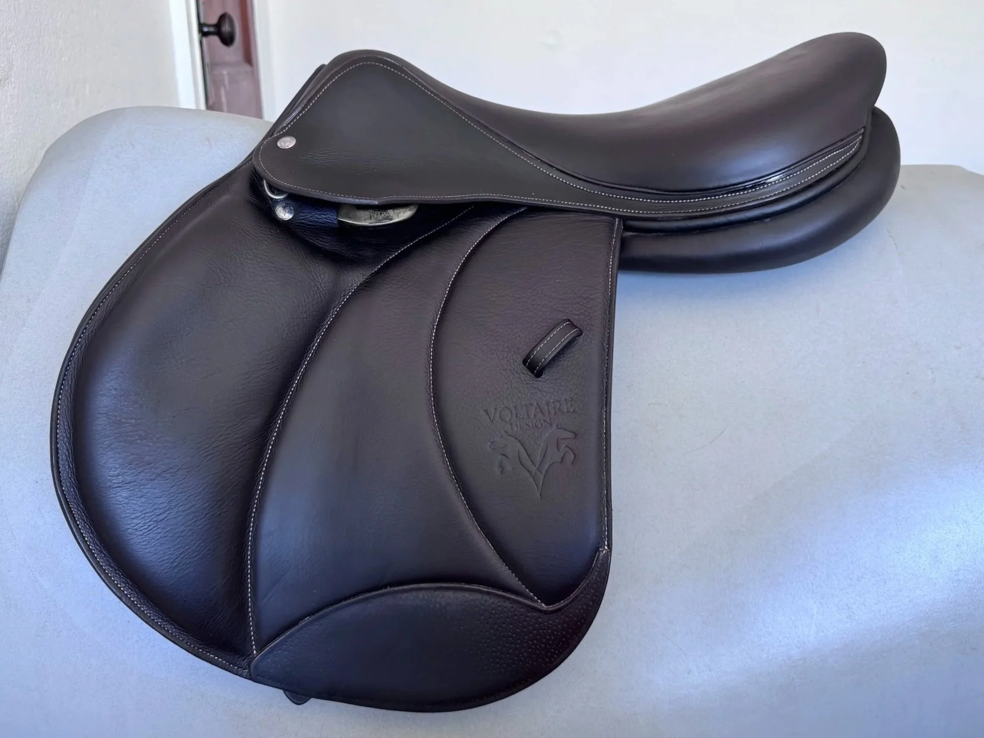 18" Voltaire Palm Beach E PRO Saddle - 2023 - 2A - Full Buffalo - EQUISENSE TECH - Let View 2