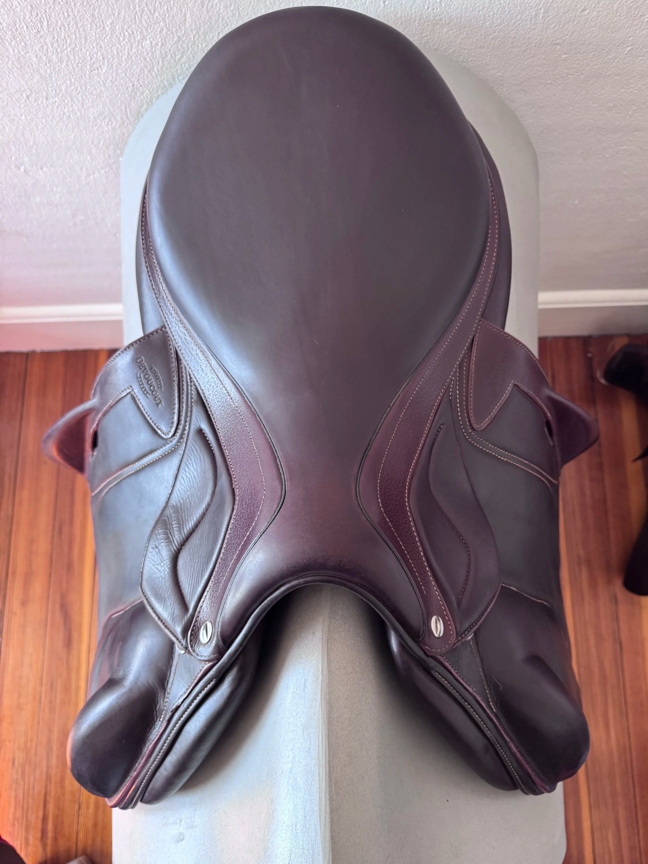 18" Devoucoux Chiberta Lab Monoflap Saddle - 2022 - 3AAR - Full Buffalo  - Seat 1