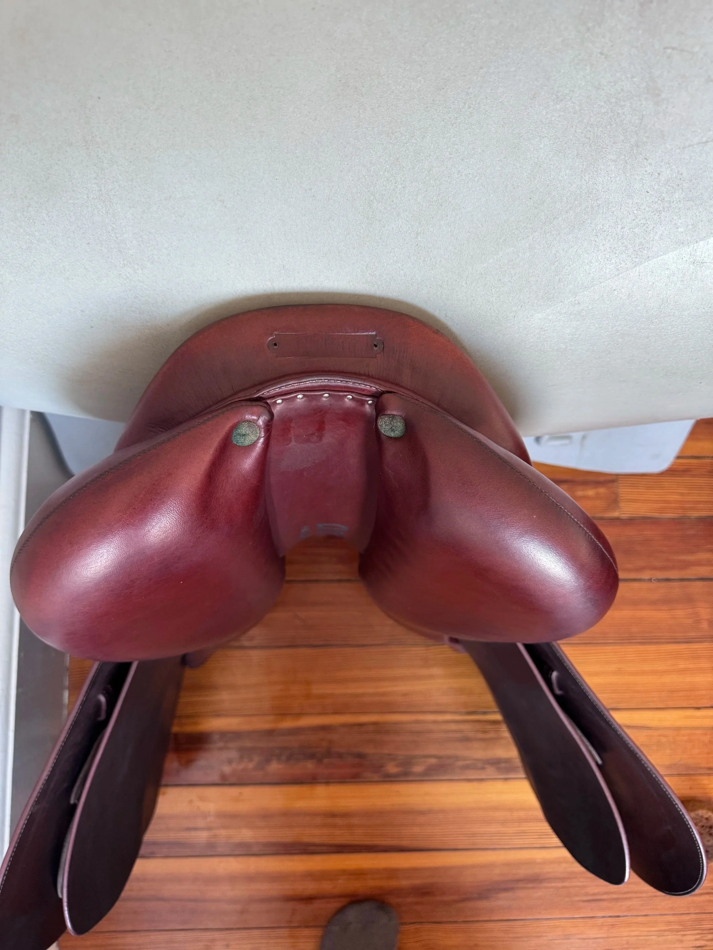 18.5" Devoucoux Biarritz O Saddle - 2020 - 3AR - Grain / Buffalo - Cantle