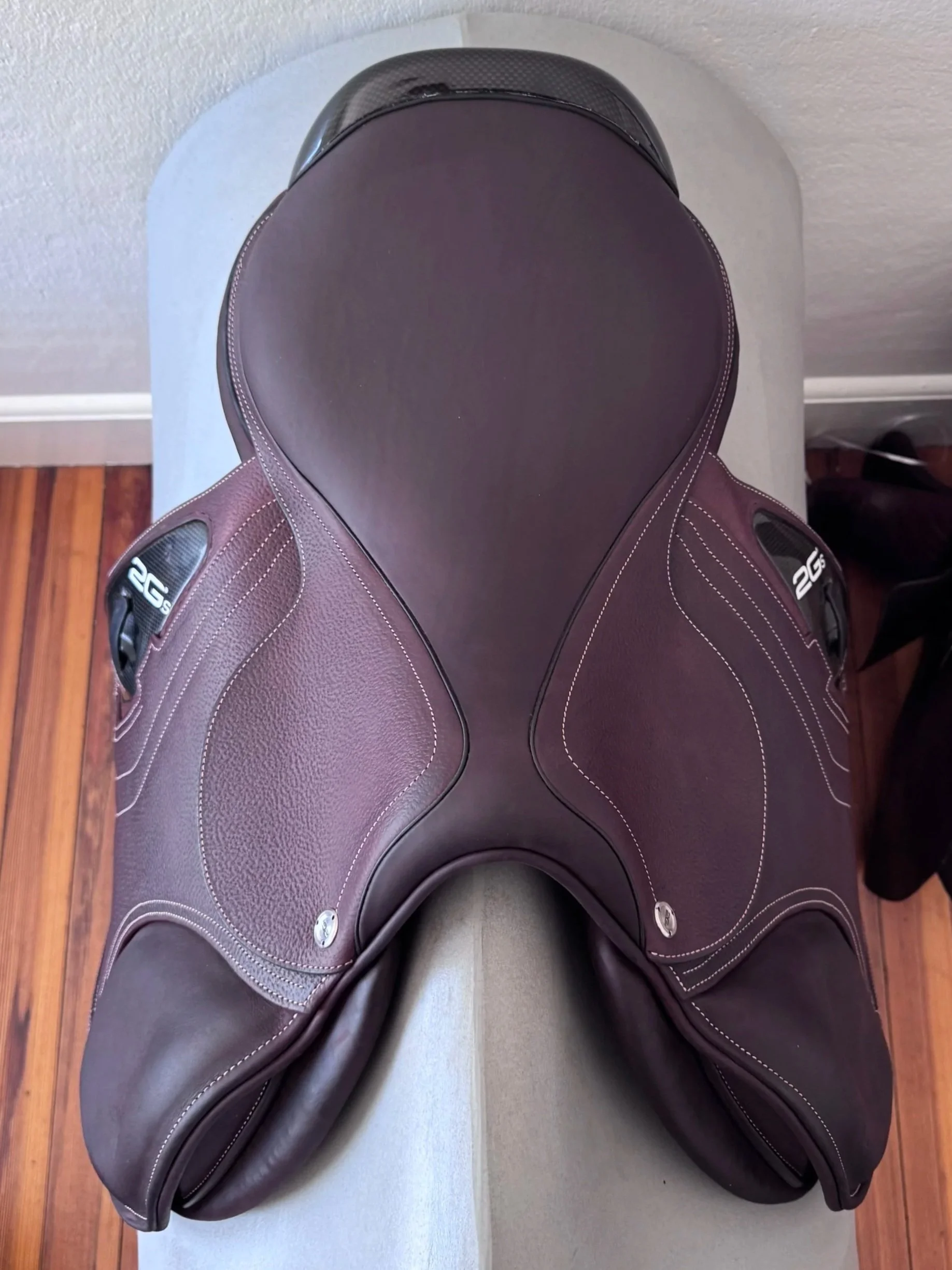NEW 17.5" CWD SE40 2Gs Saddle - 2024 - 3C - Grained Buffalo - Never Ridden In! - Seat 4