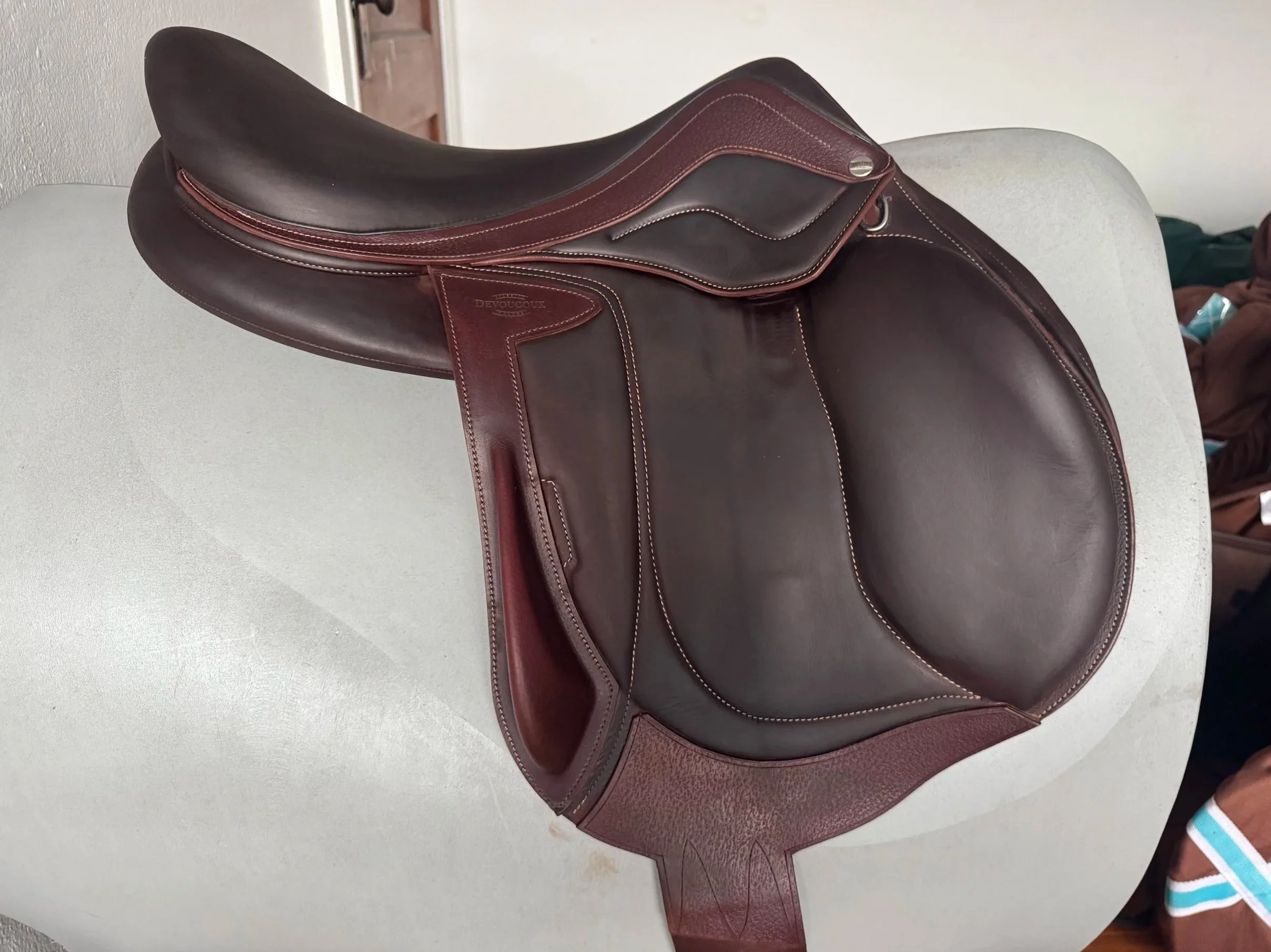 18" Devoucoux Chiberta Lab Monoflap Saddle - 2024 - 3AR - Full Buffalo - MINT - Right View 1
