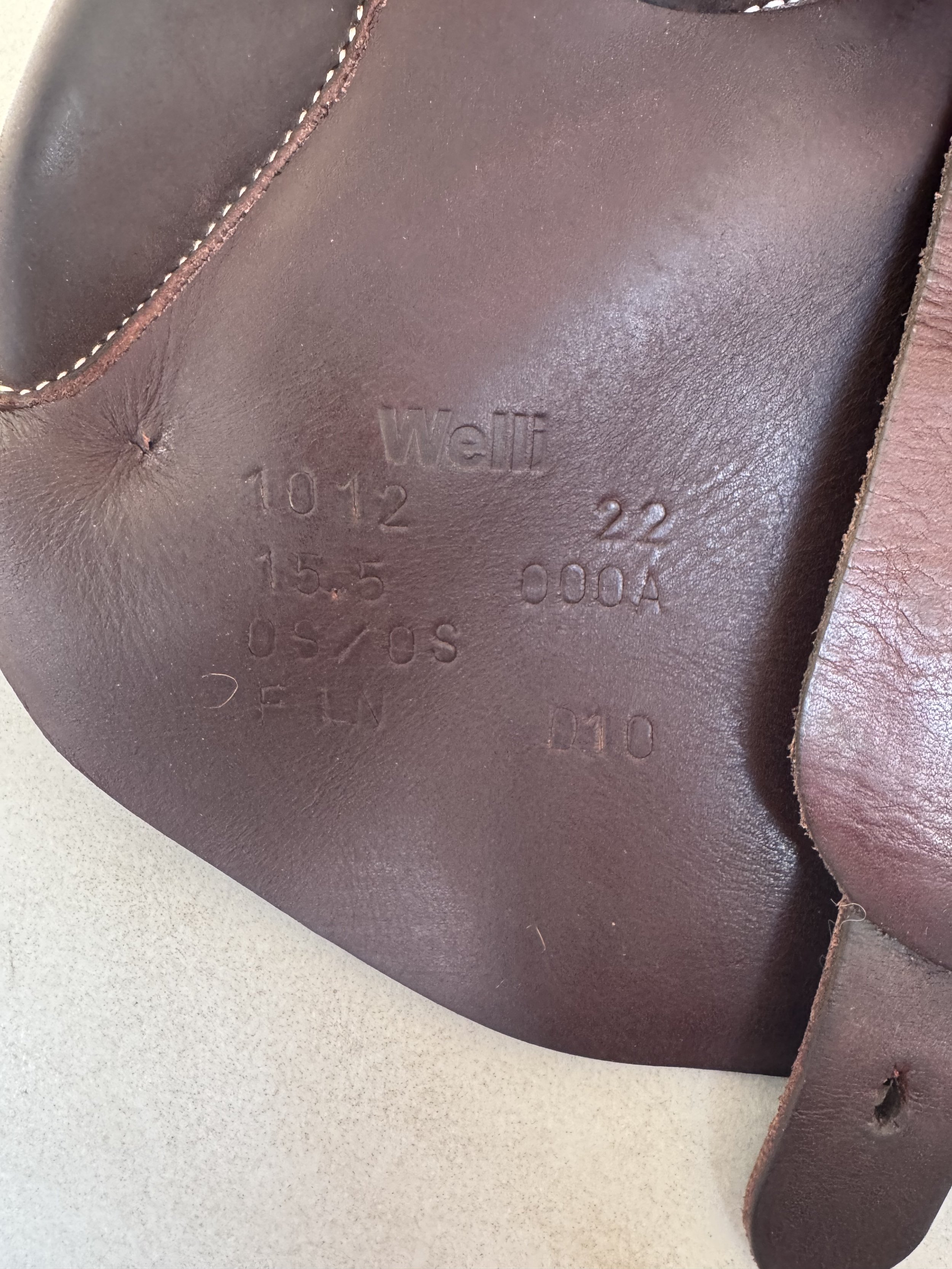 15.5" Voltaire Welli Child / Pony Saddle - 2022 - 00A - Full Buffalo - Serial Stamp