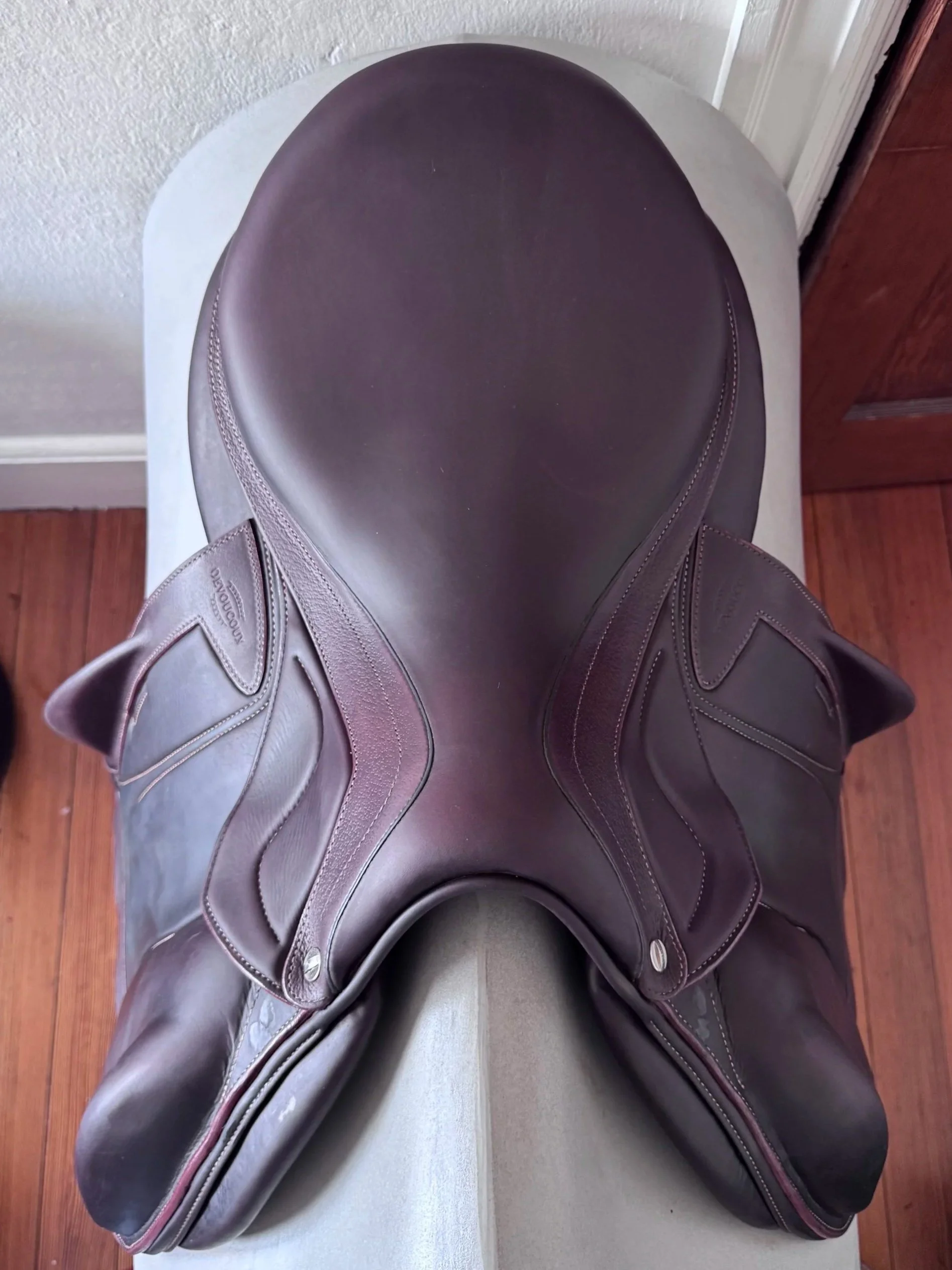 18" Devoucoux Chiberta Lab Monoflap Saddle - 2022 - 3AA - Full Buffalo - Seat 2