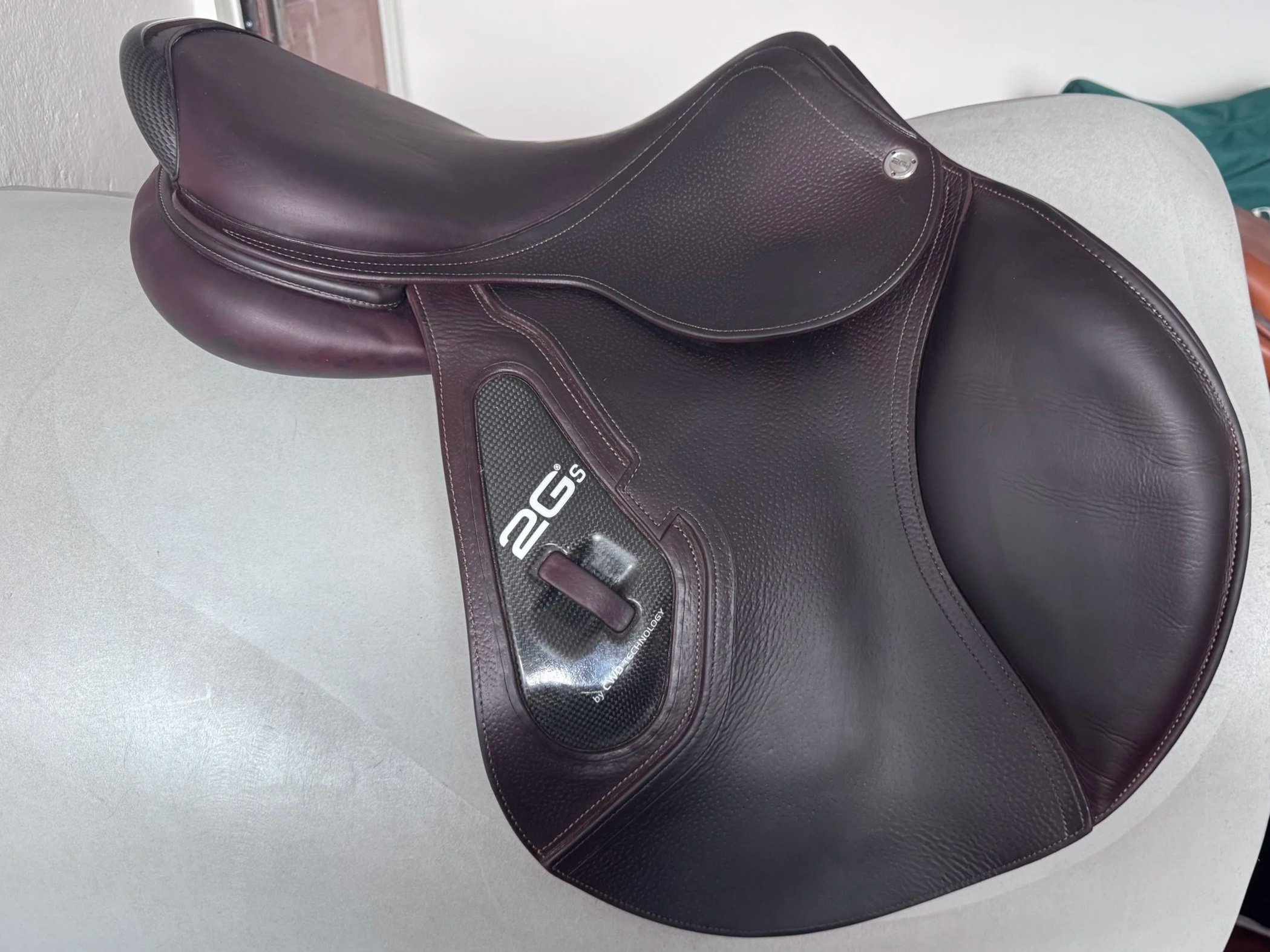 17" CWD SE25 2Gs Saddle - 2018 - 2C - Grain / Buffalo - MINT - Right View 5