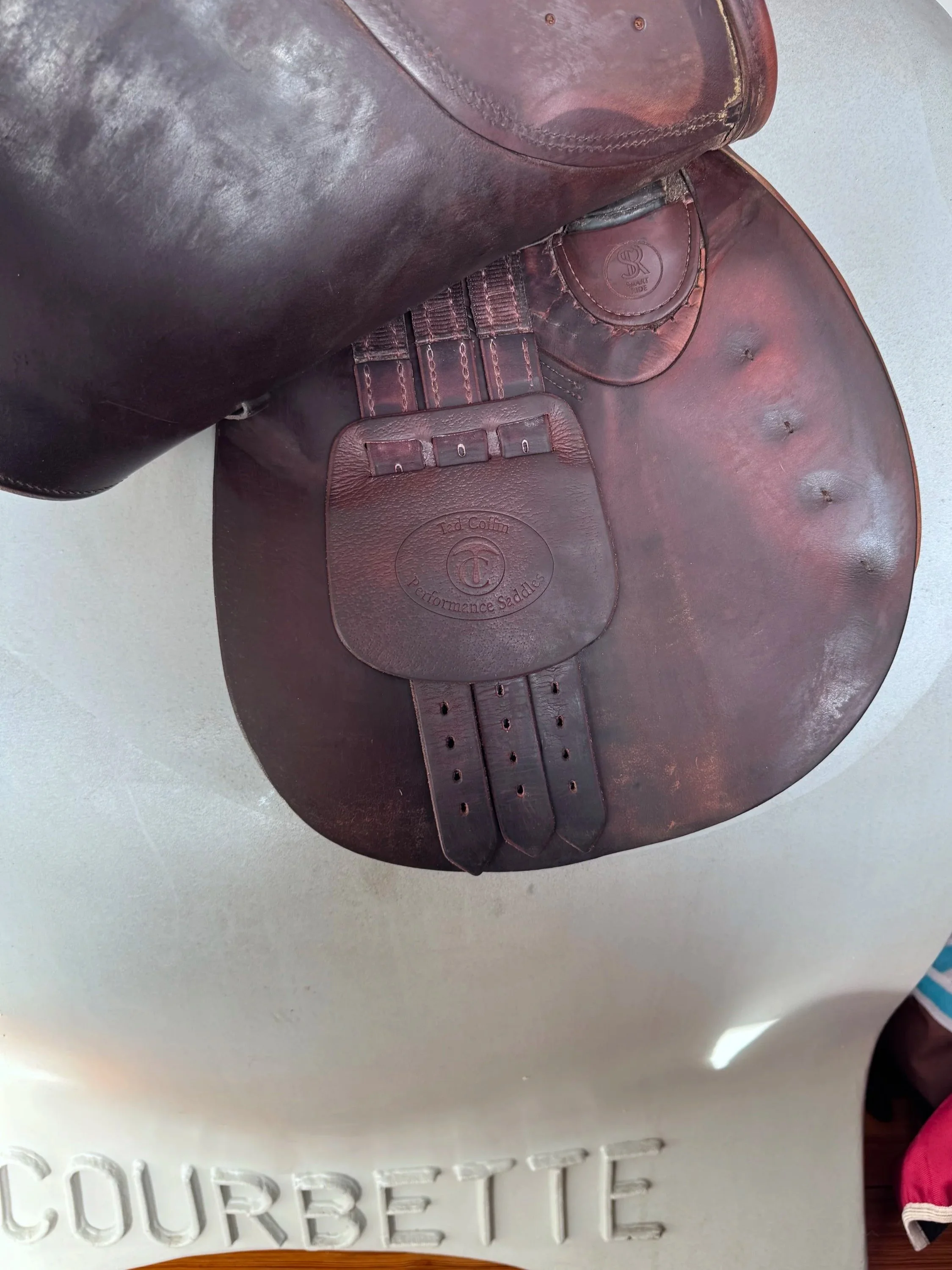 17.5" Tad Coffin A5 SmartRide Saddle - Grain / Calf - Gorgeous Panels - Billets 3