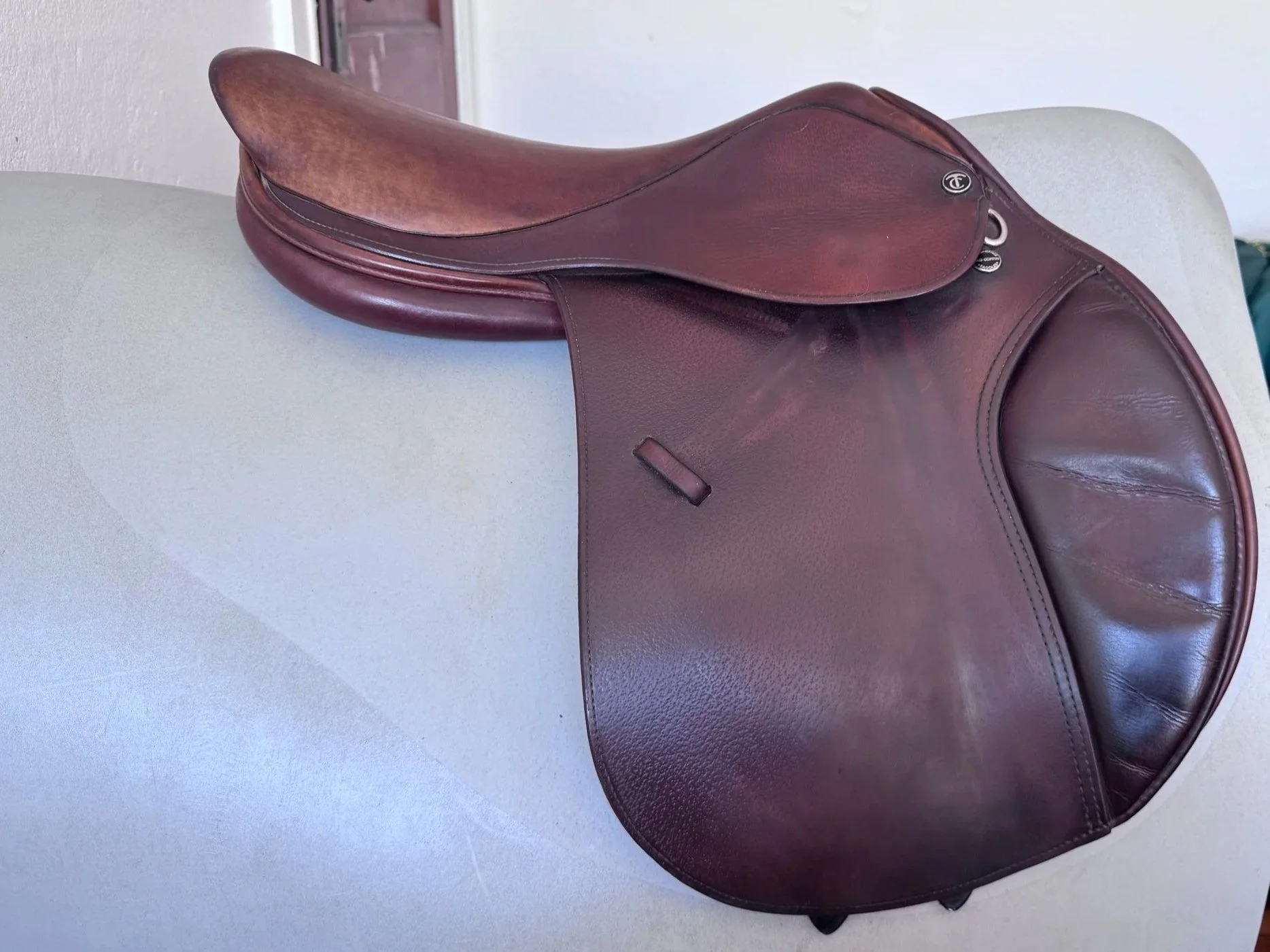 17.5" Tad Coffin A5G Performance Saddle - Grain / Calf - Right View 2