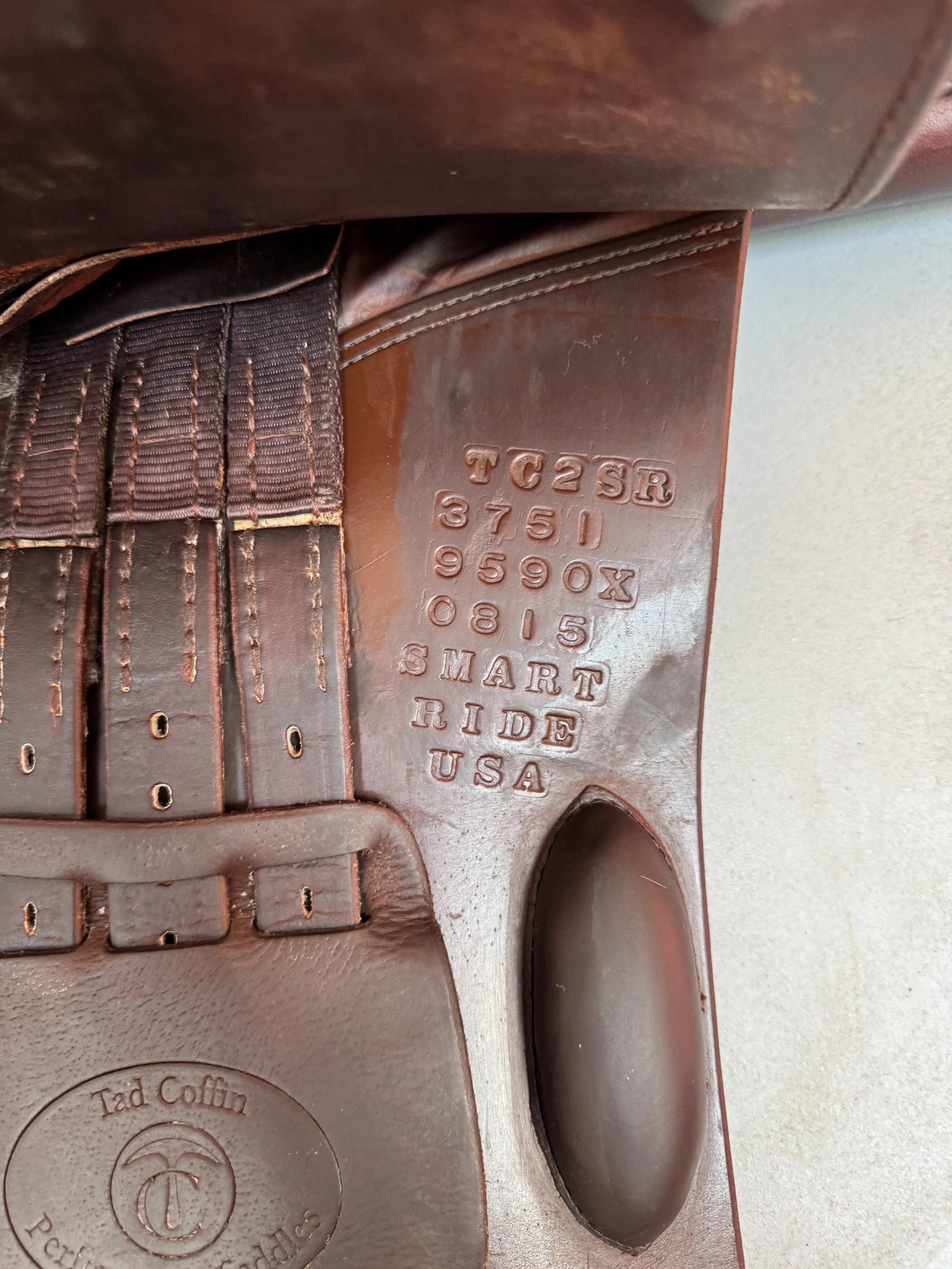 19.5/19" Tad Coffin TC2SR Smart Ride Performance Saddle - 2015/2023 - RARE - Left Serial Stamp