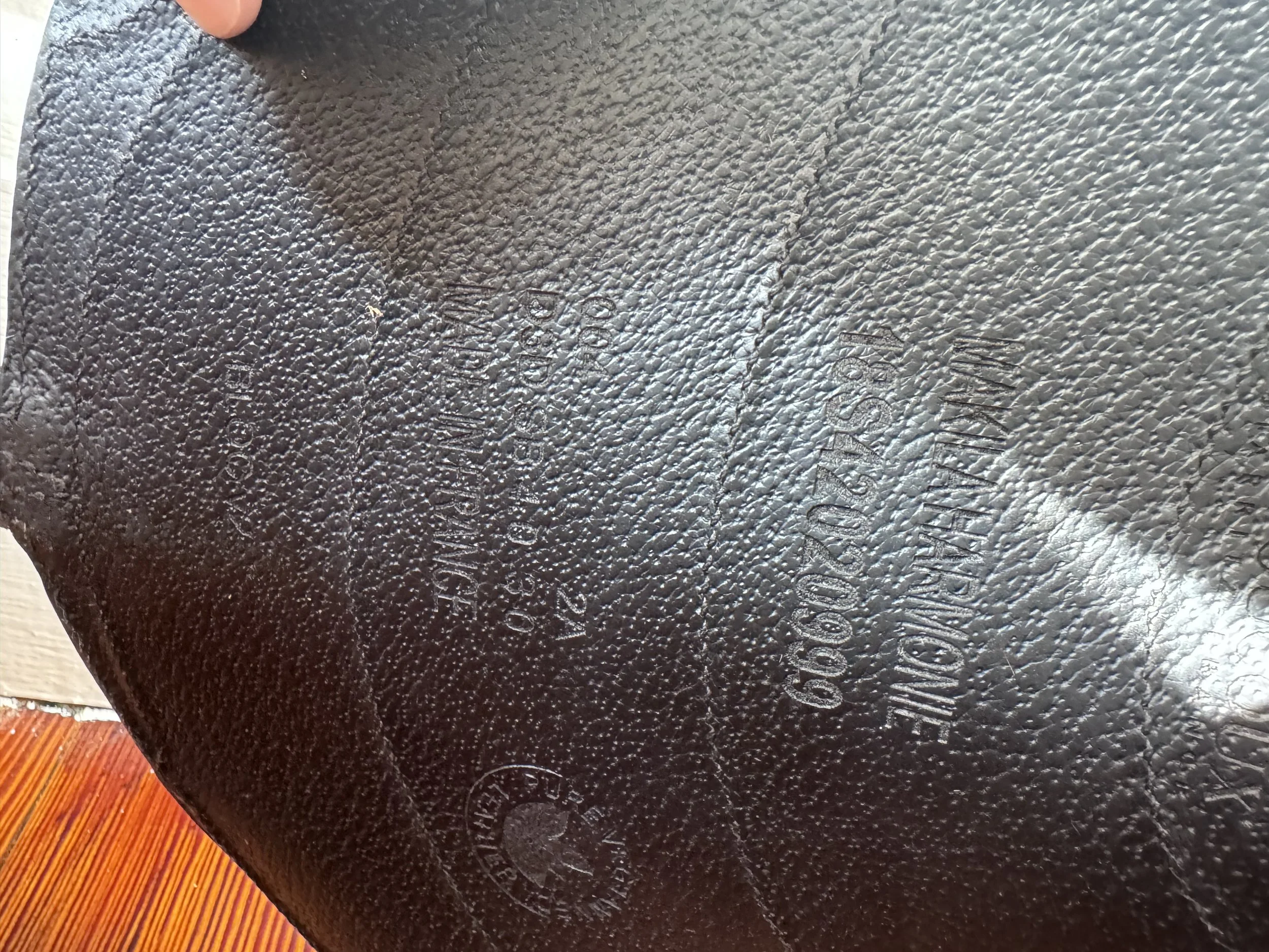 18" Devoucoux Makila Harmonie Dressage Saddle - 2018 - 2A - Serial Stamp 2