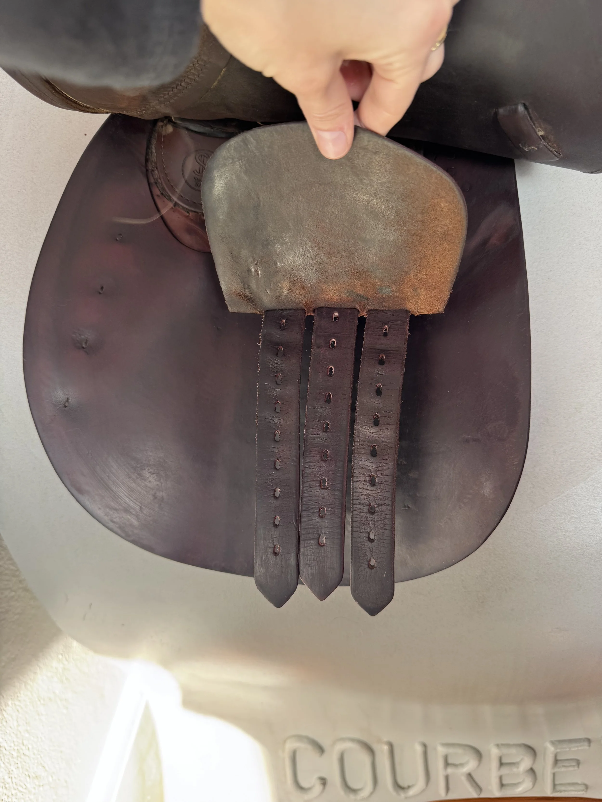 17.5" Tad Coffin A5 SmartRide Saddle - Grain / Calf - Gorgeous Panels - Billets 2