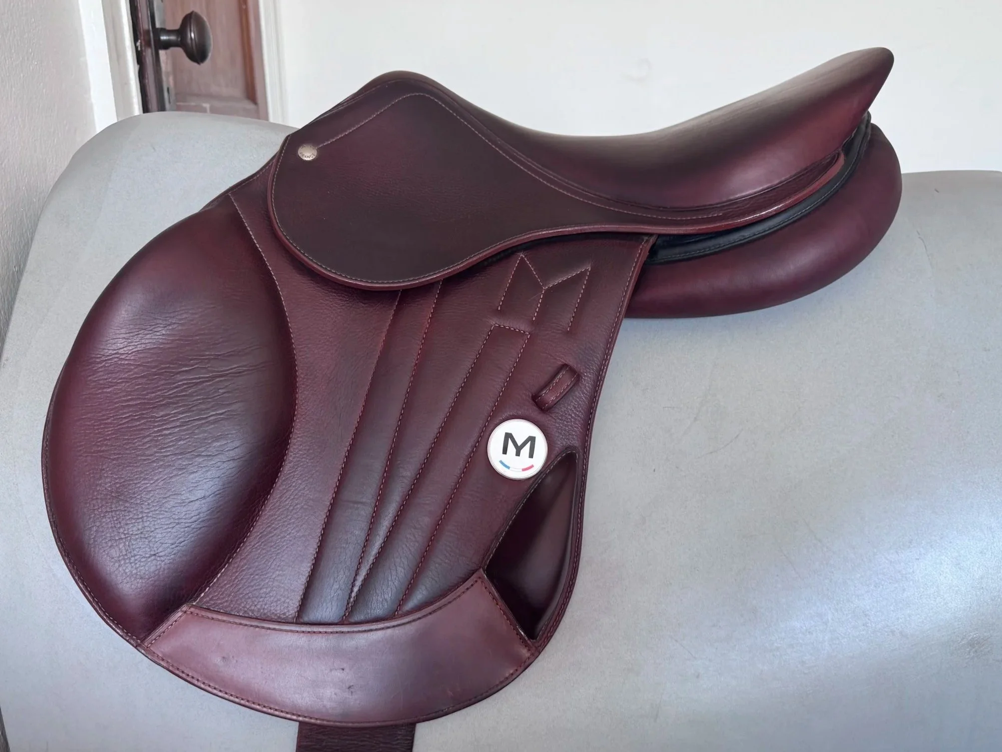 17" Meyer Cross Eventing Saddle - Monoflap XC - 2021 - MINT - Left View 4
