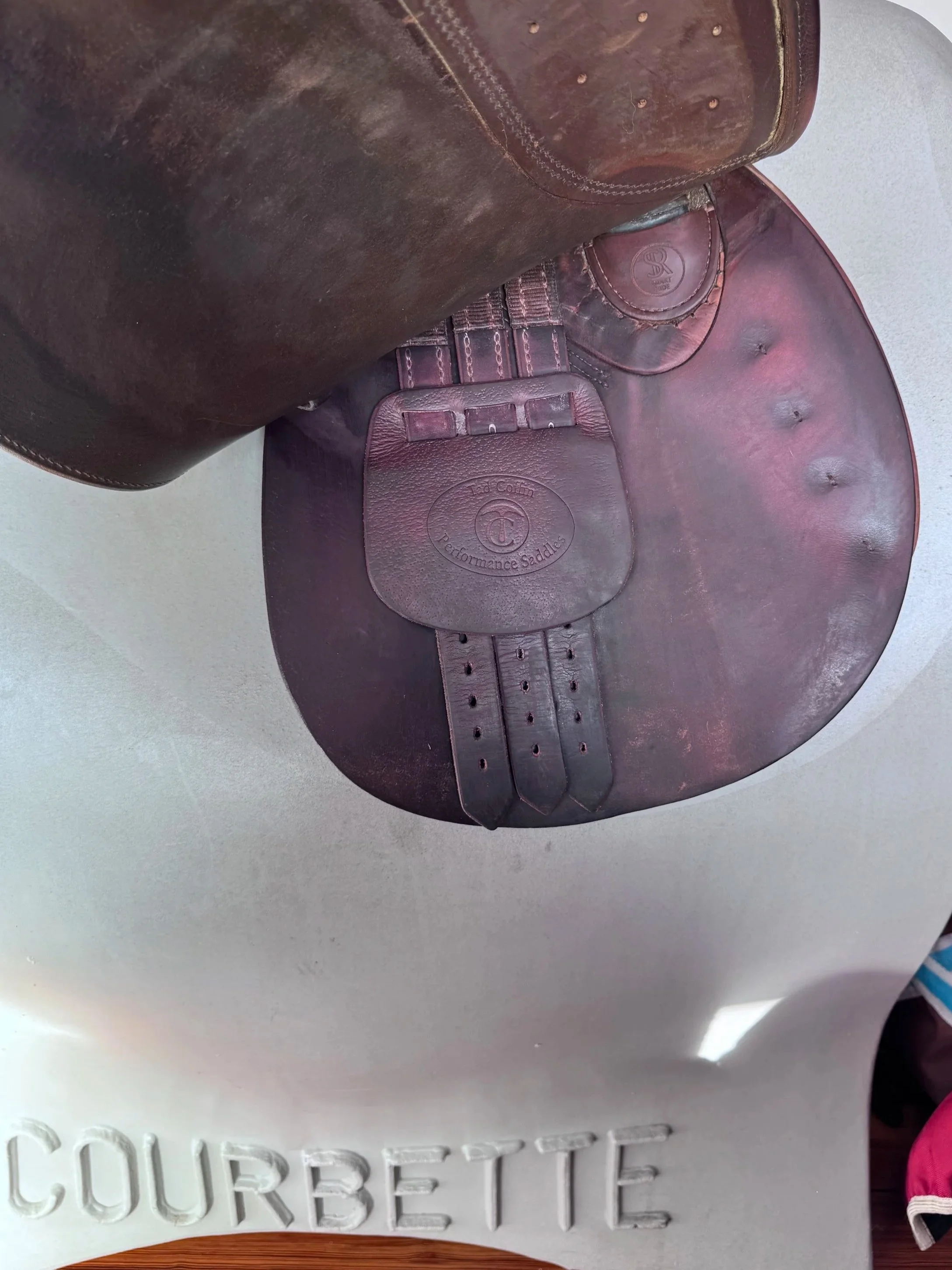 17.5" Tad Coffin A5 SmartRide Saddle - Grain / Calf - Gorgeous Panels - Underflap Right