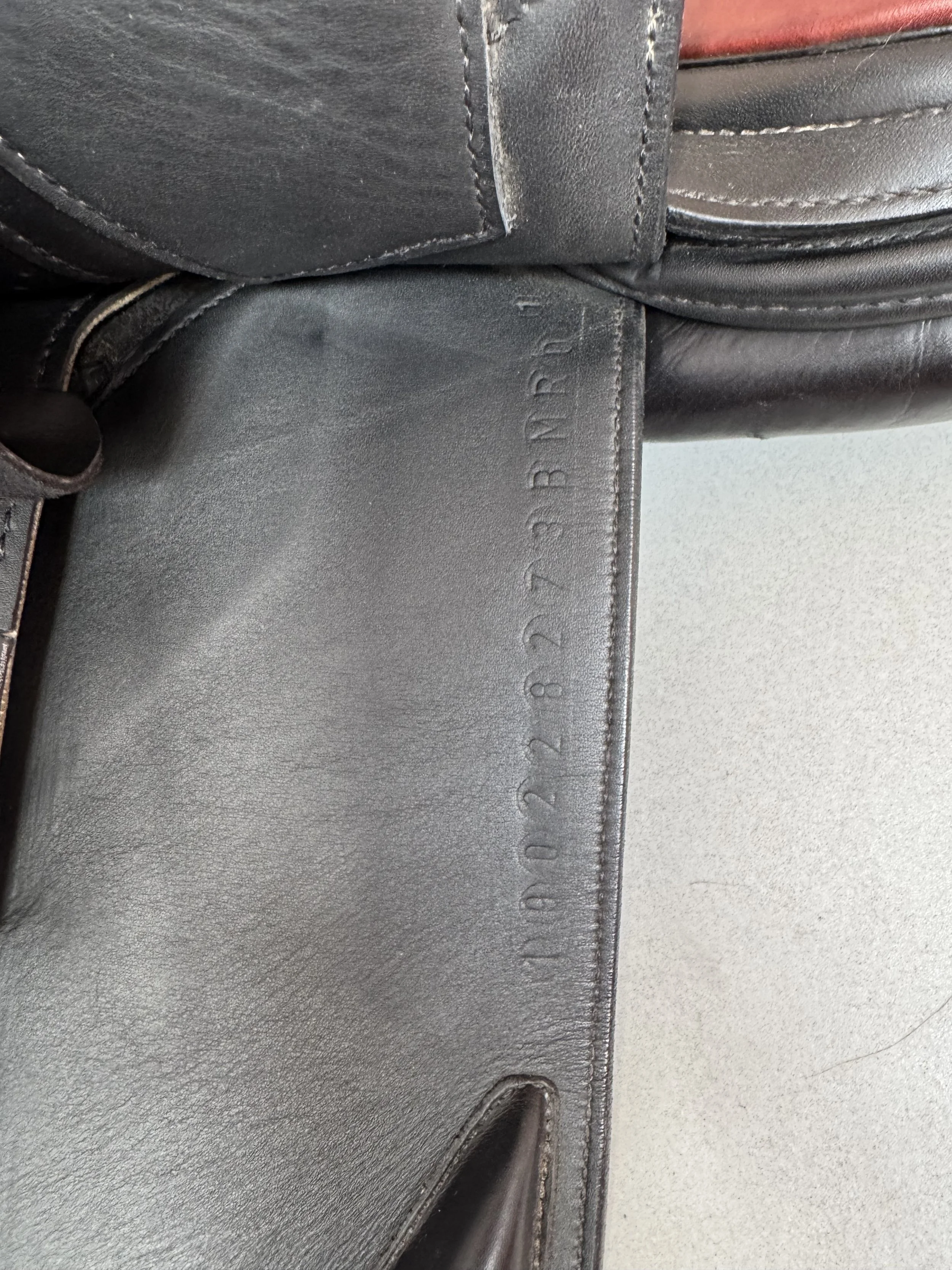 17.5" Erreplus CA Saddle - 2019 - Wool Flocked - Adjustable - Serial Stamp 2