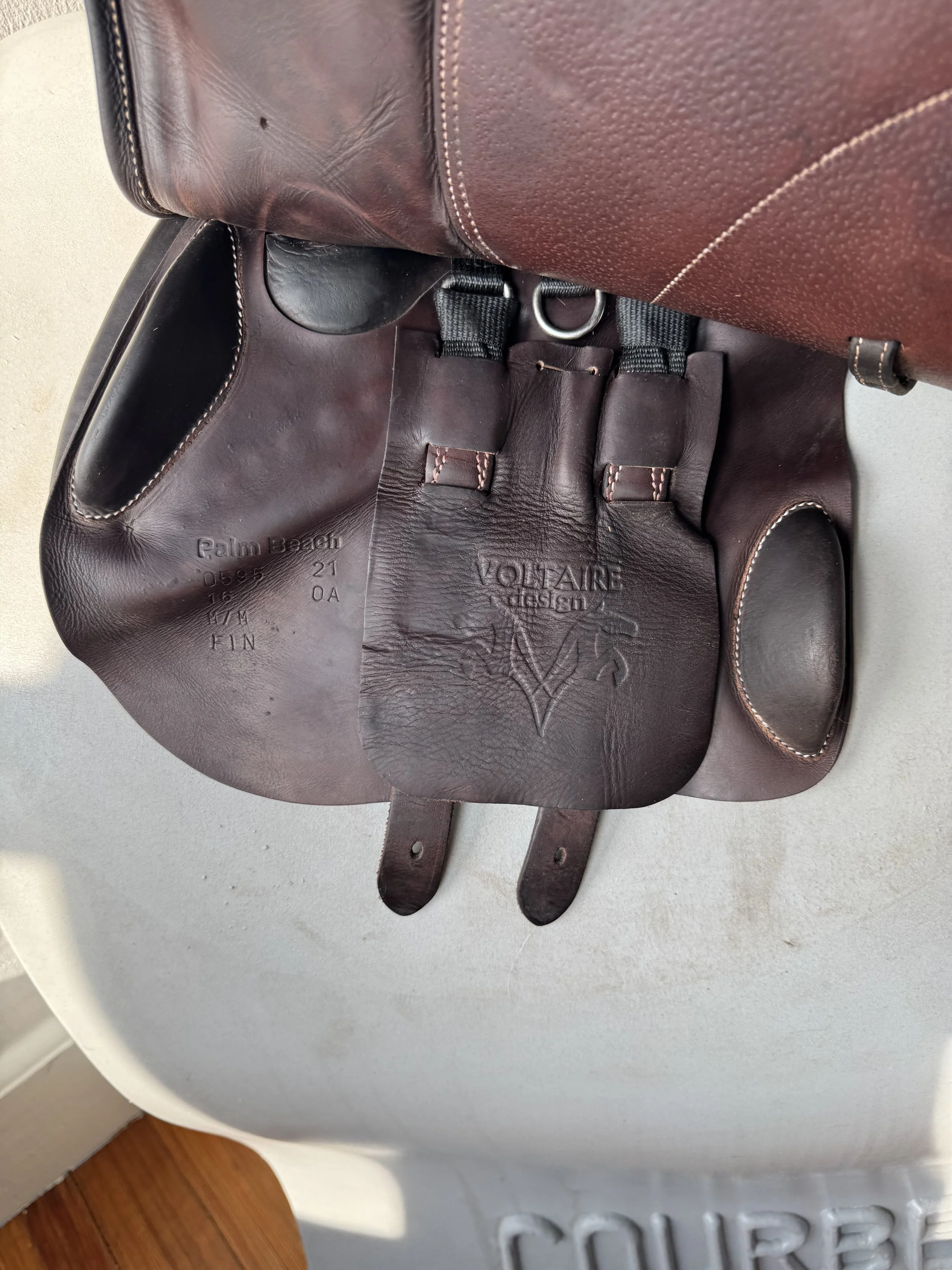 16" Voltaire Palm Beach Saddle - Underflap