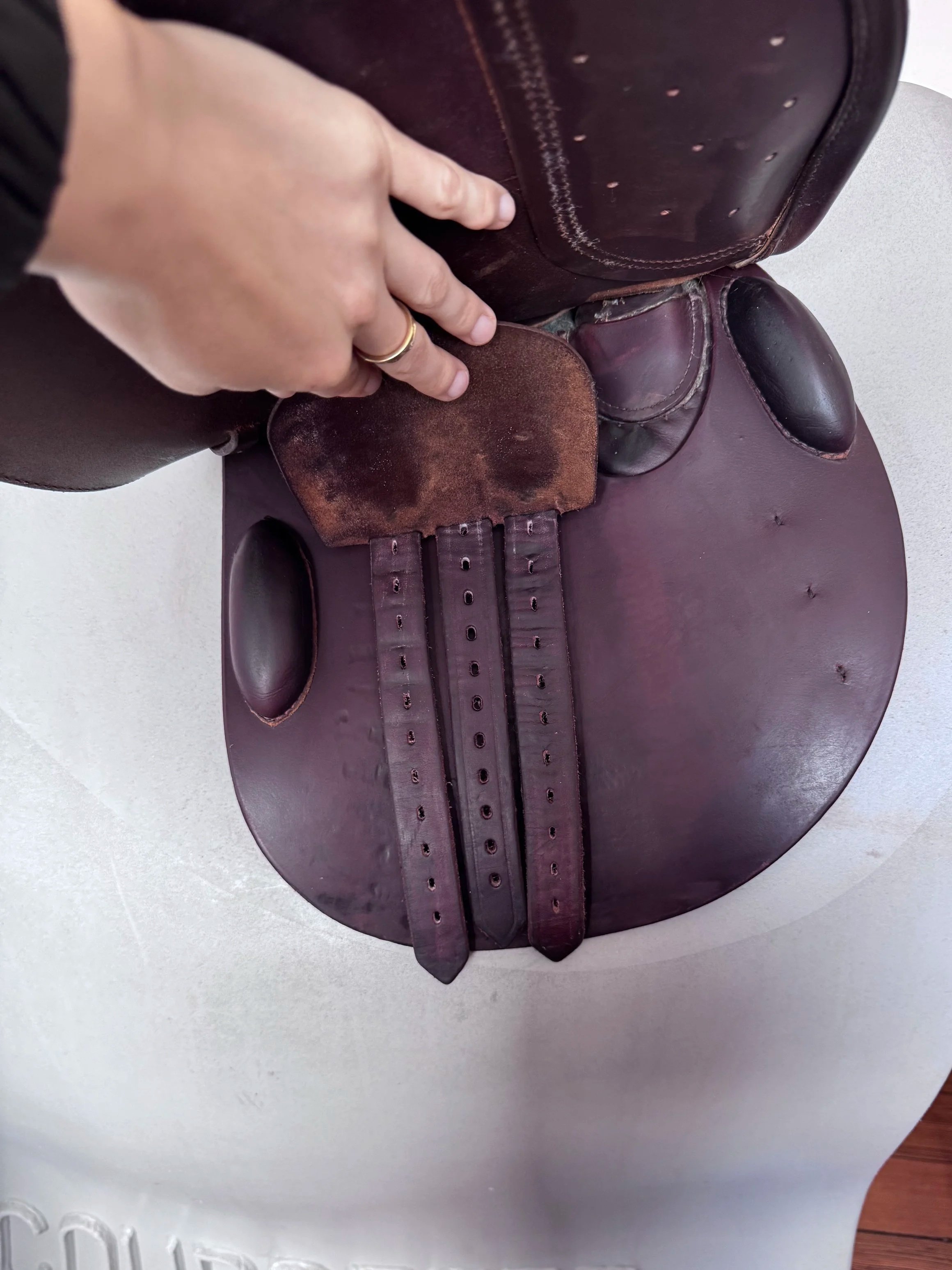 17.5" Tad Coffin A5G2 SmartRide / Smart Ride Performance Saddle - Grain / Calf - Right Billets