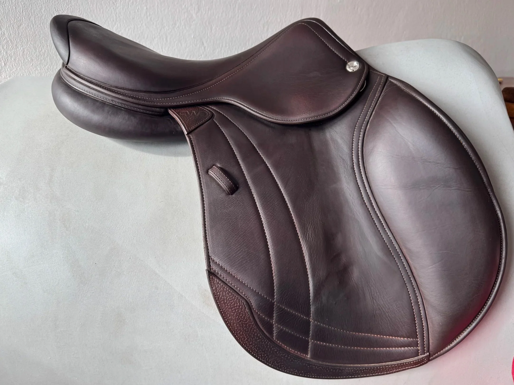 17.5" CWD SE38 Hunter Mademoiselle 2Gs Saddle - 4CH - 2021 - Full Buffalo - Right View 2