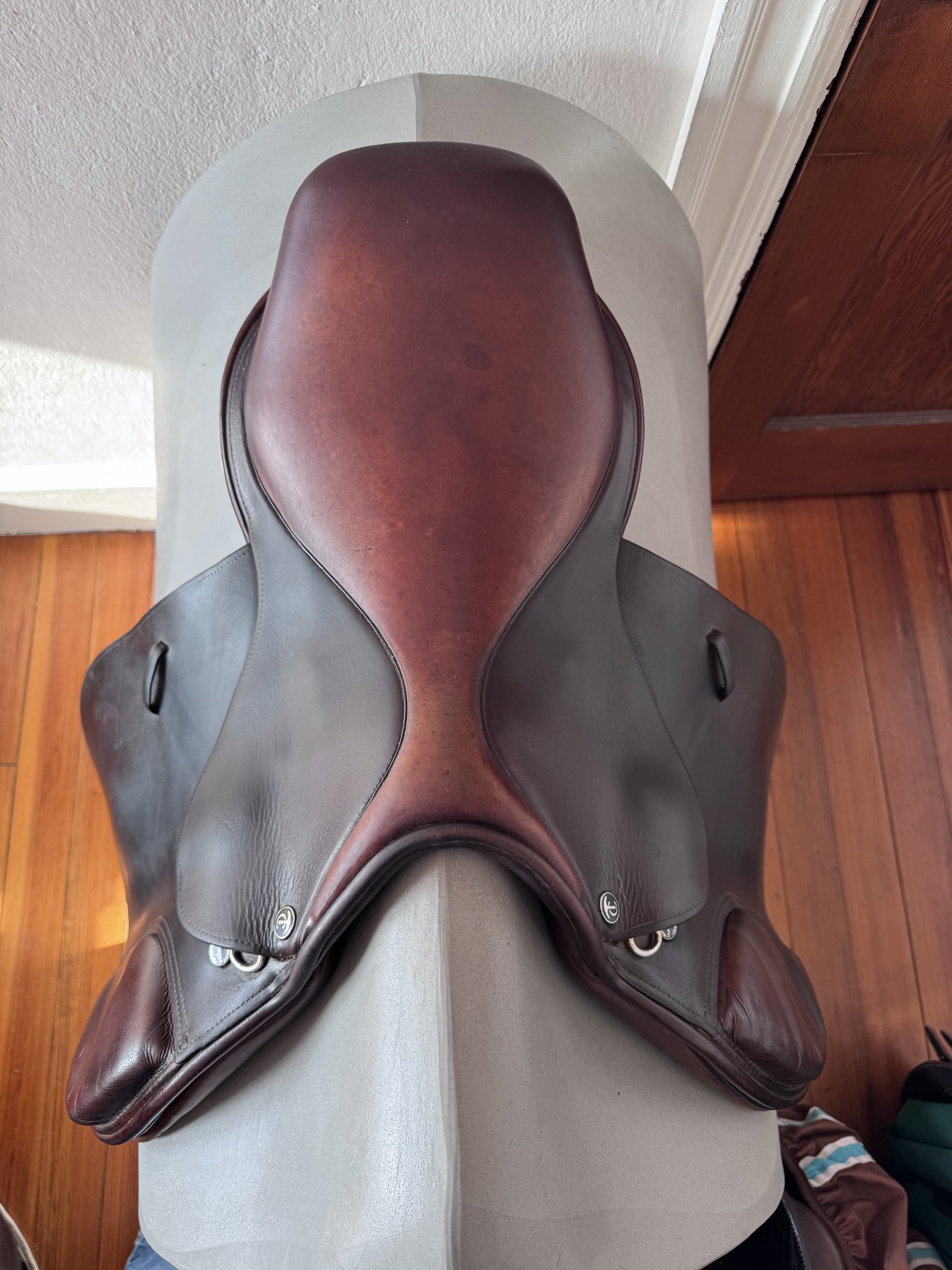 17.5" Tad Coffin A5 SmartRide Saddle - Grain / Calf - Gorgeous Panels - Seat 1