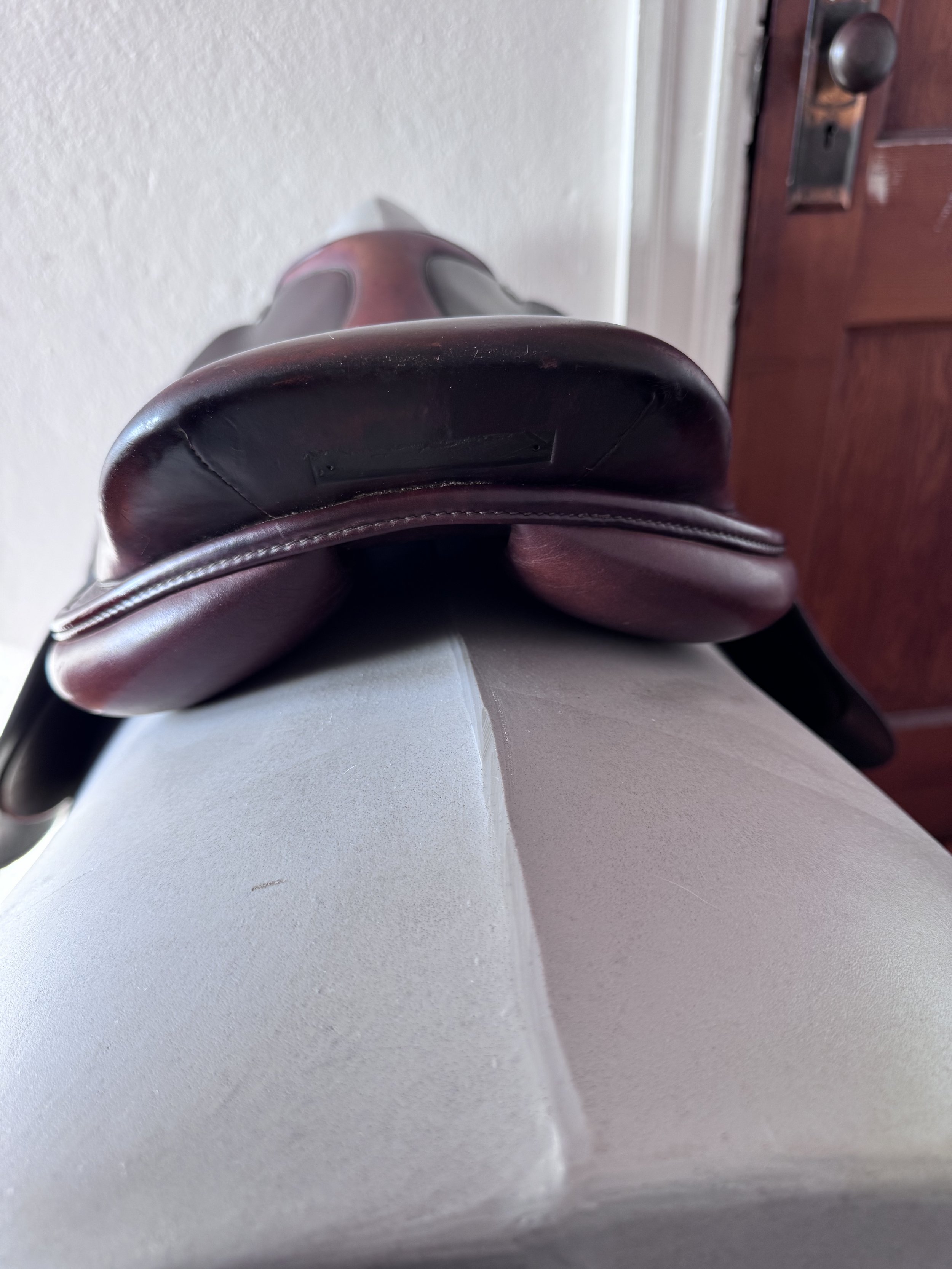 17.5" Tad Coffin A5 SmartRide Saddle - Grain / Calf - Gorgeous Panels - Cantle