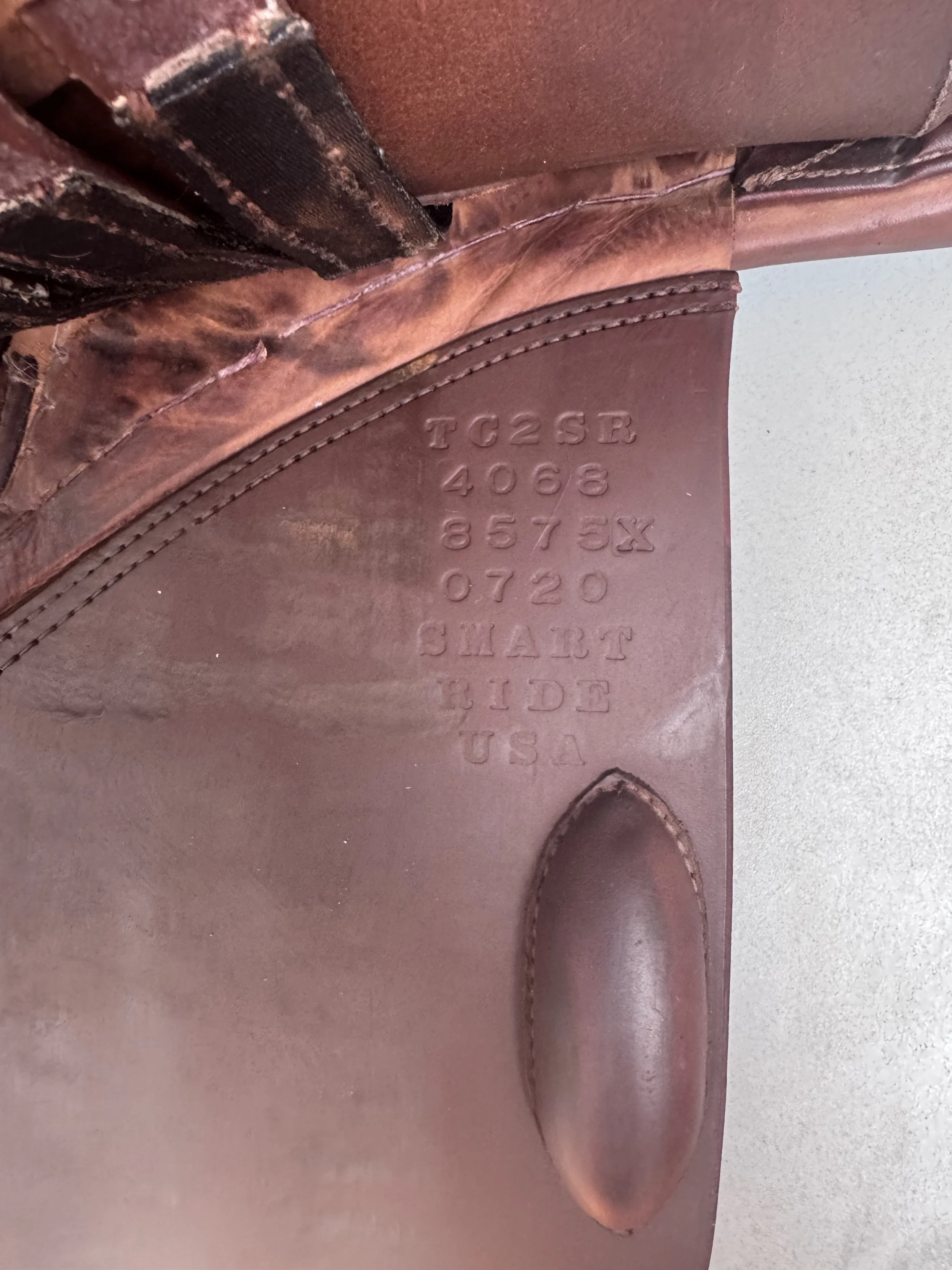 18.5" / 18" Tad Coffin TC2SR SmartRide Performance Saddle - 2020 - Serial Stamp