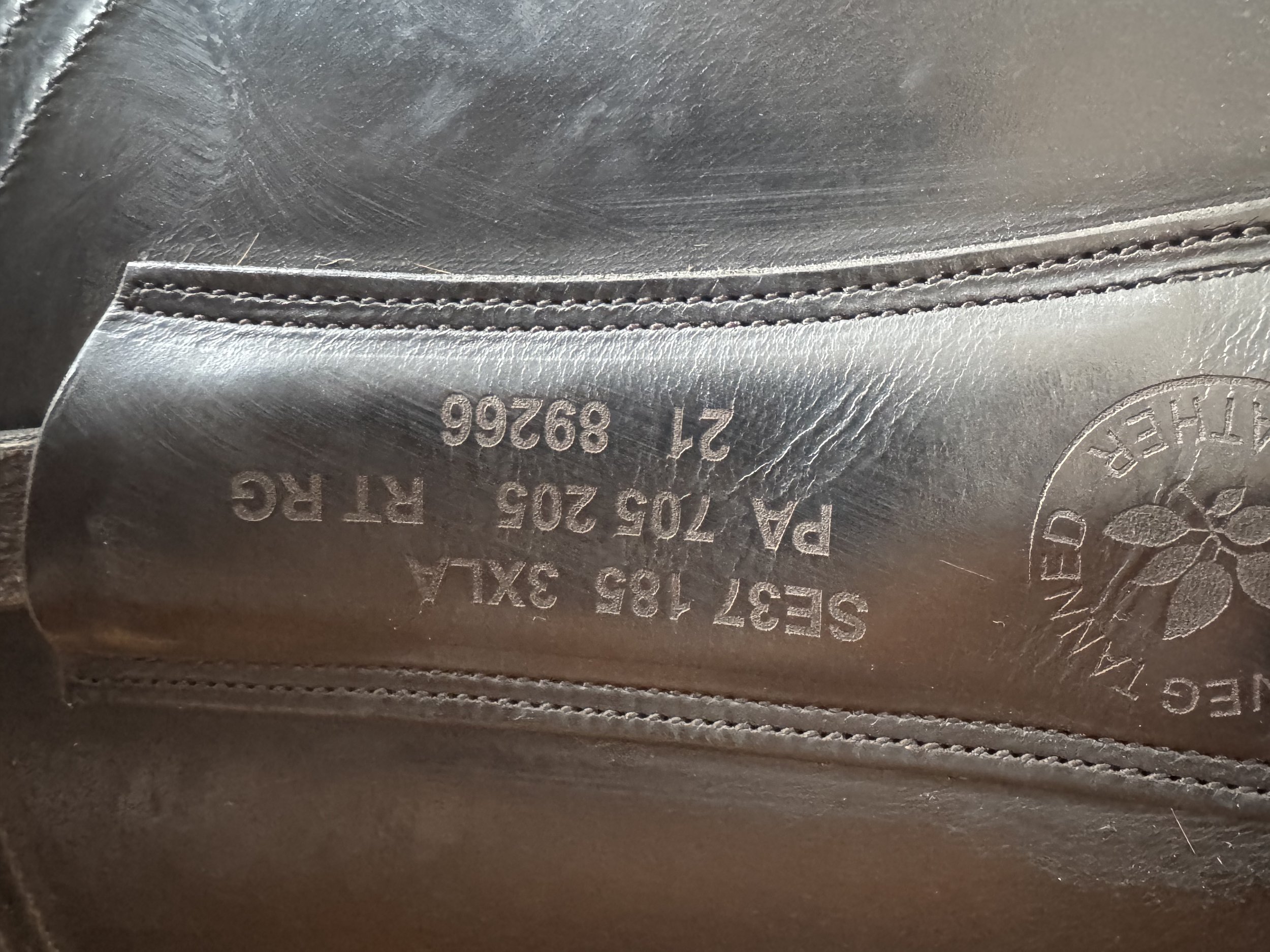 18.5" CWD SE37 PRO Dressage Saddle - 2021 - 3XLA - Full Buffalo - Serial Stamp