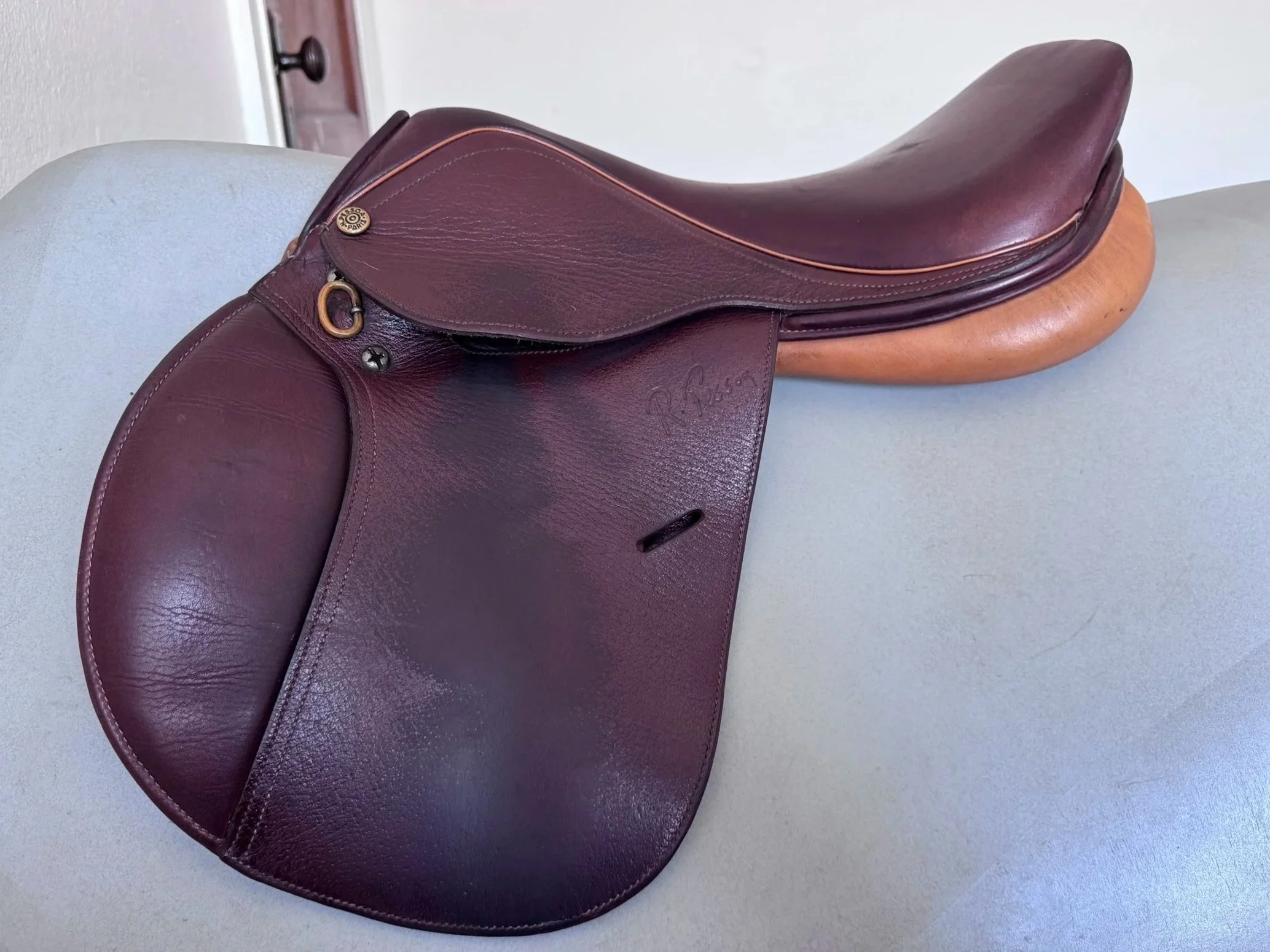 14" Pessoa Rodrigo Pony XCH Saddle - Exchangable Gullet - Left View 3