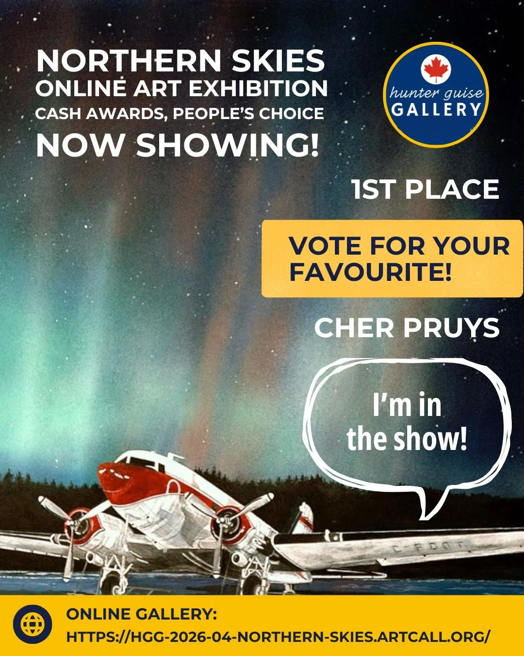 Northern Skies Exhibition - sponsored by Hunter Guise Gallery