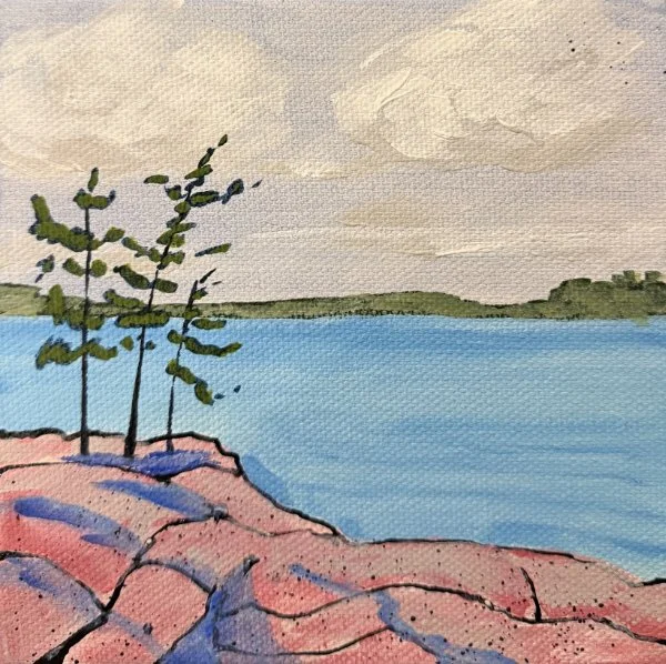 Susan-Hunter-Guise_Pine-Trio-2-Killarney_6x6_acrylic.jpg