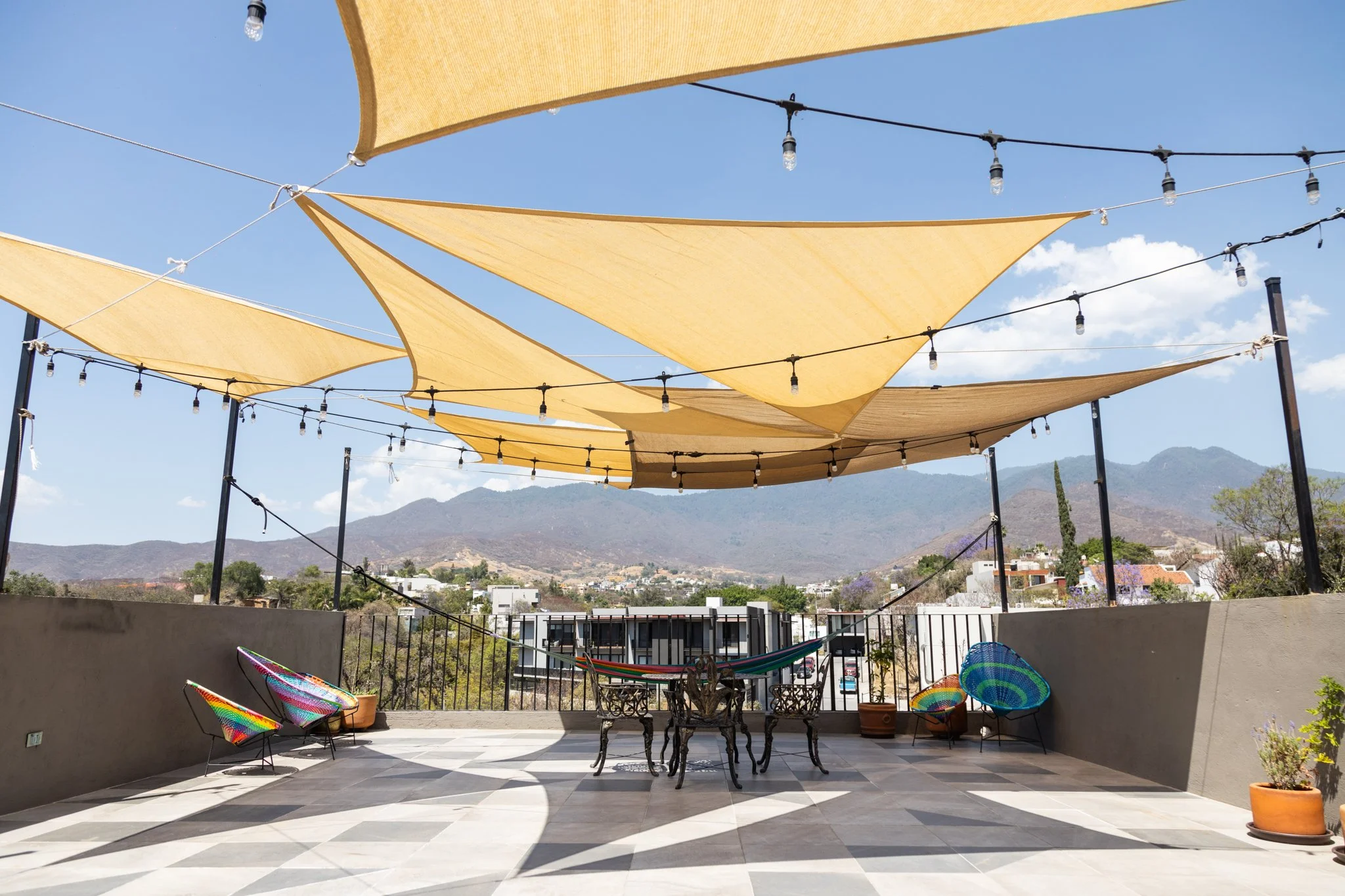 CaSa Roof Deck with mountain view