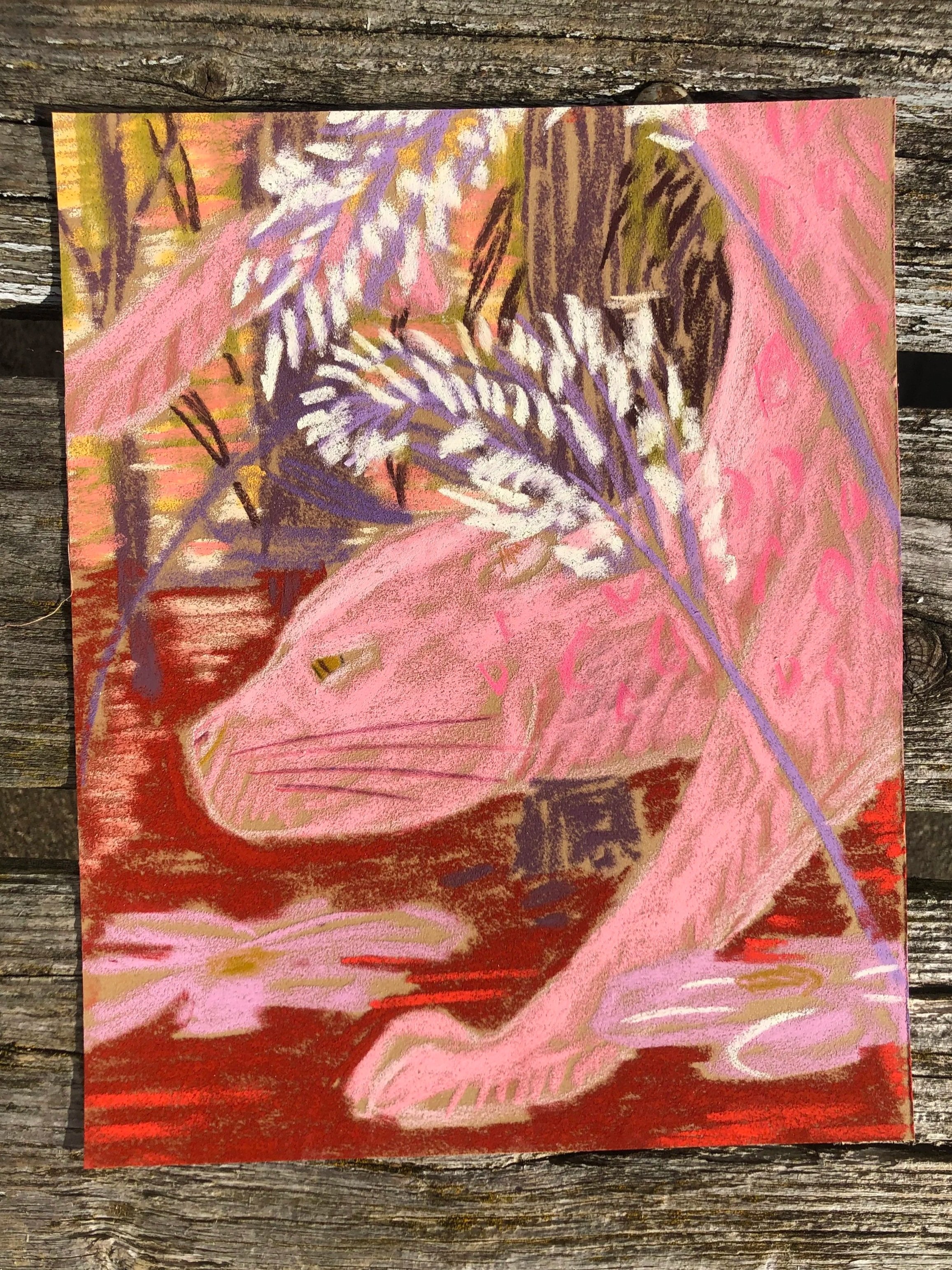 sweet & salty - soft pastels on sand paper - 15 x 21 cm - SOLD