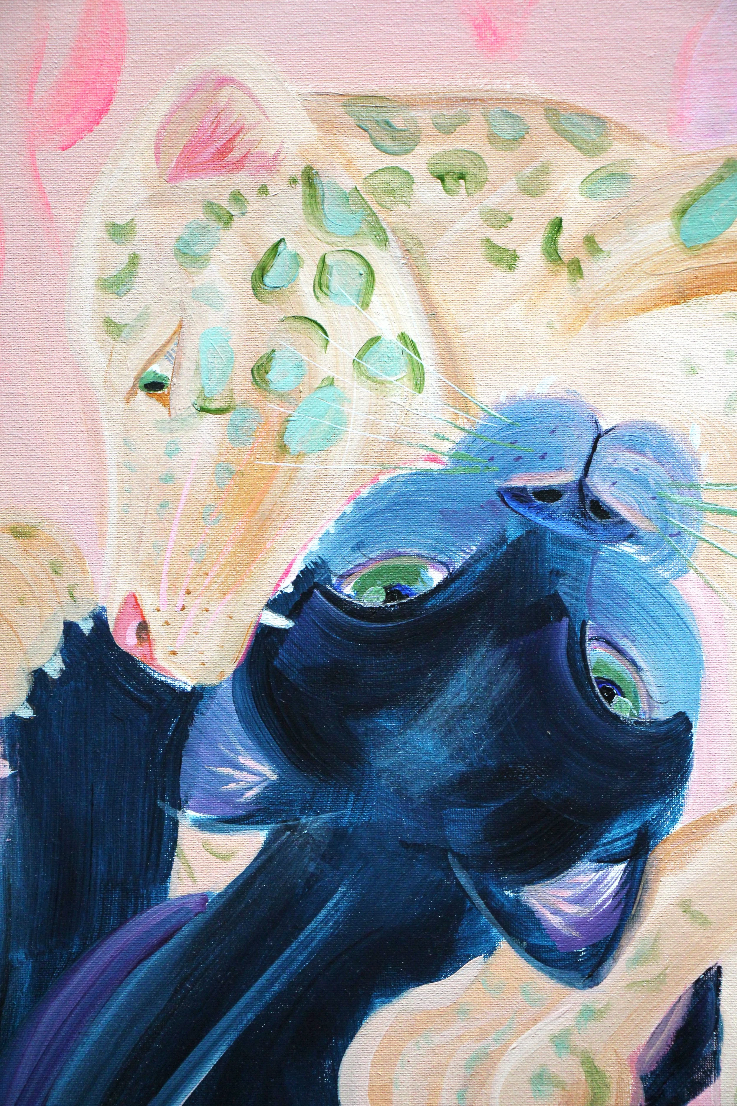 love - 50x70 cm - acrylics on canvas board - SOLD