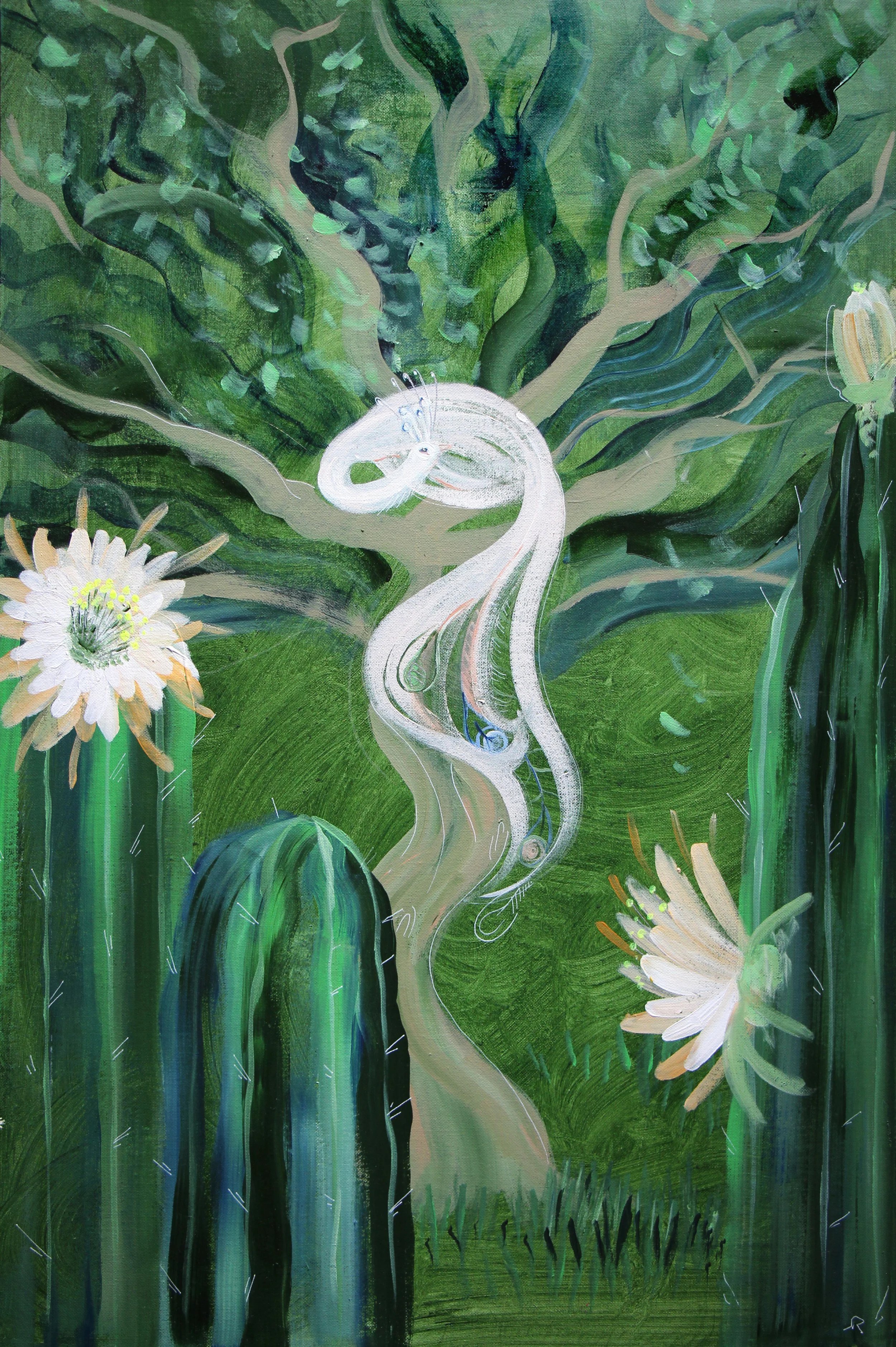 aguacolla - 40x60 cm - acrylics on canvas board - 500 €