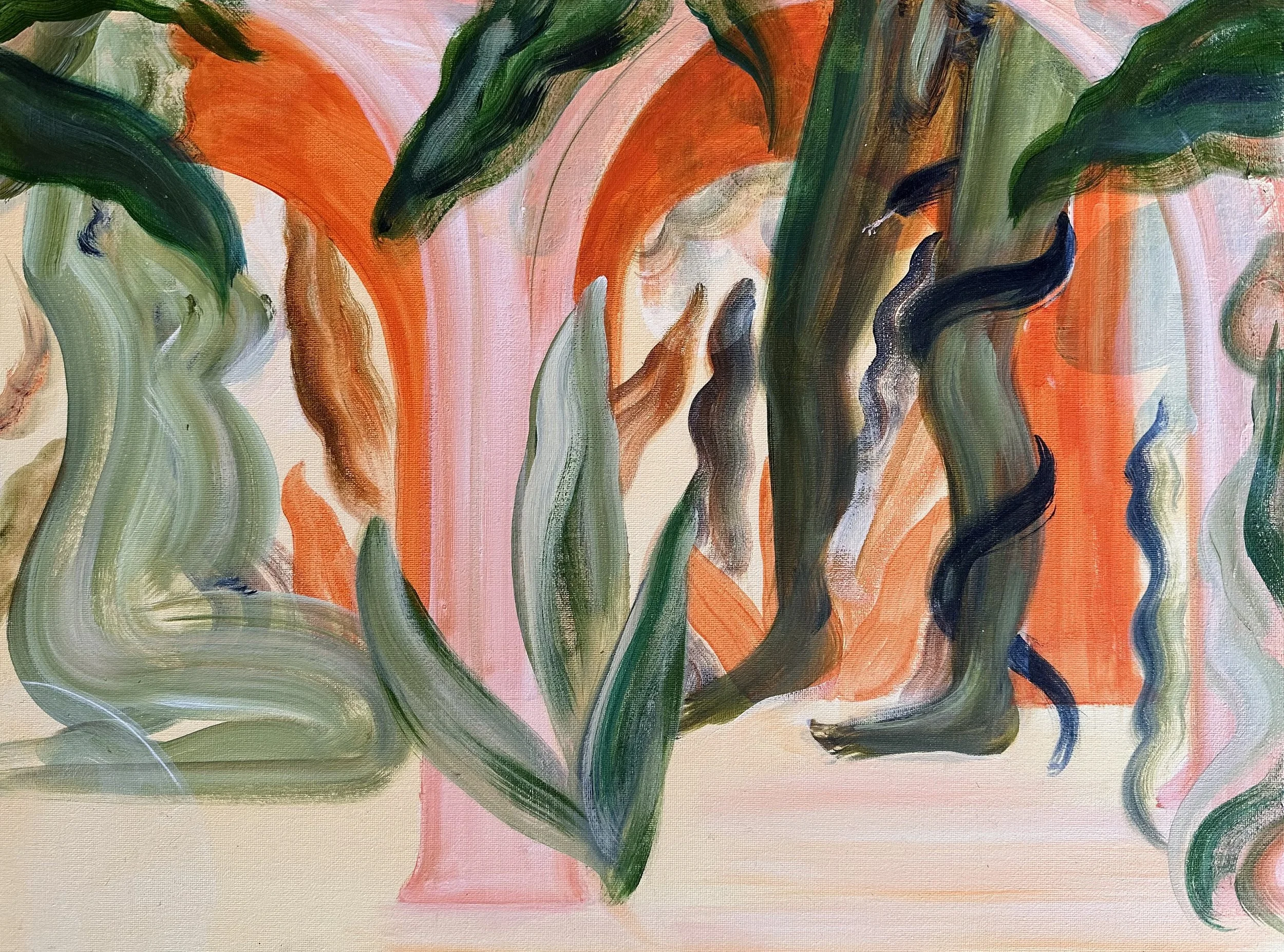 at the temple of flesh - 30x40 cm - acrylics on canvas board - 300 €