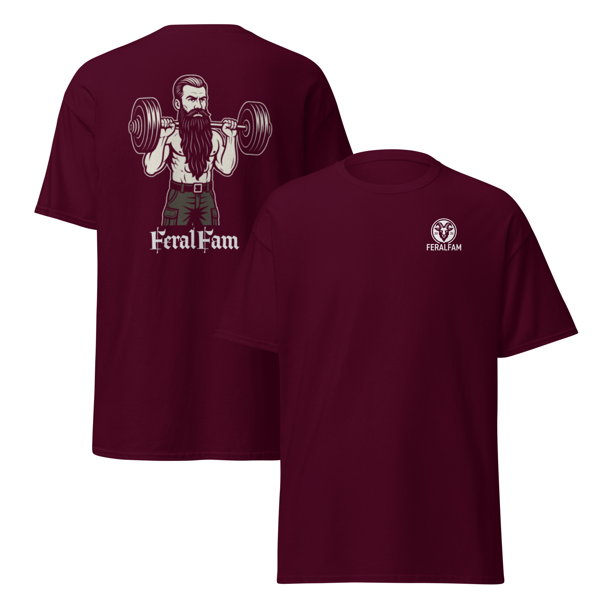 unisex-classic-tee-maroon-front-and-back-6857486f05c27.png