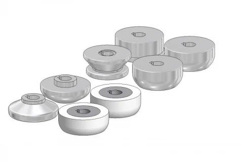 SPIDER set of cutting rollers