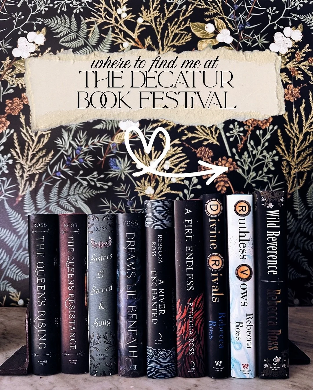 Where to find me at the Decatur Book Festival this weekend! 📖🍂💫

I&rsquo;m so excited to be part of the festival this year! I&rsquo;ll be joining the lovely @analeighsbrana on a panel, moderated by Kate McNeil, with a signing to follow! 

For my s