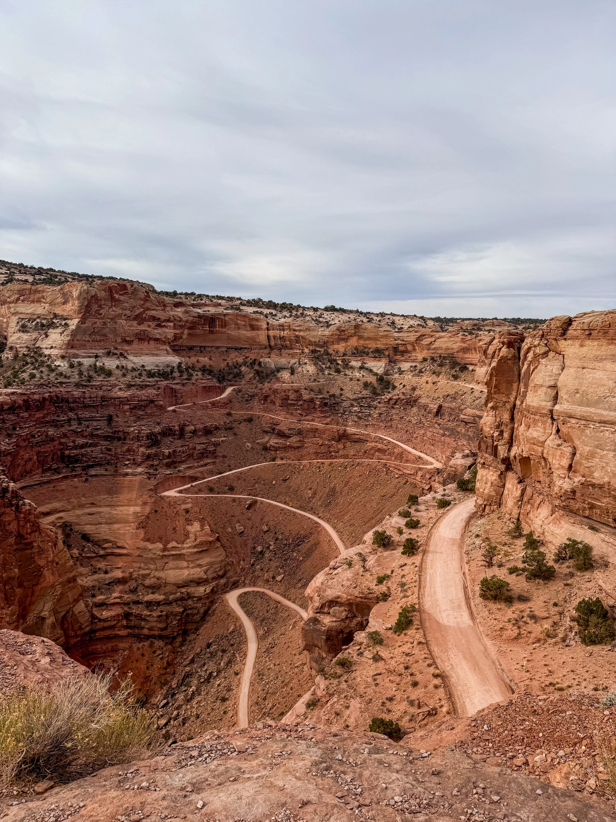 shafer road in canyonlands national park