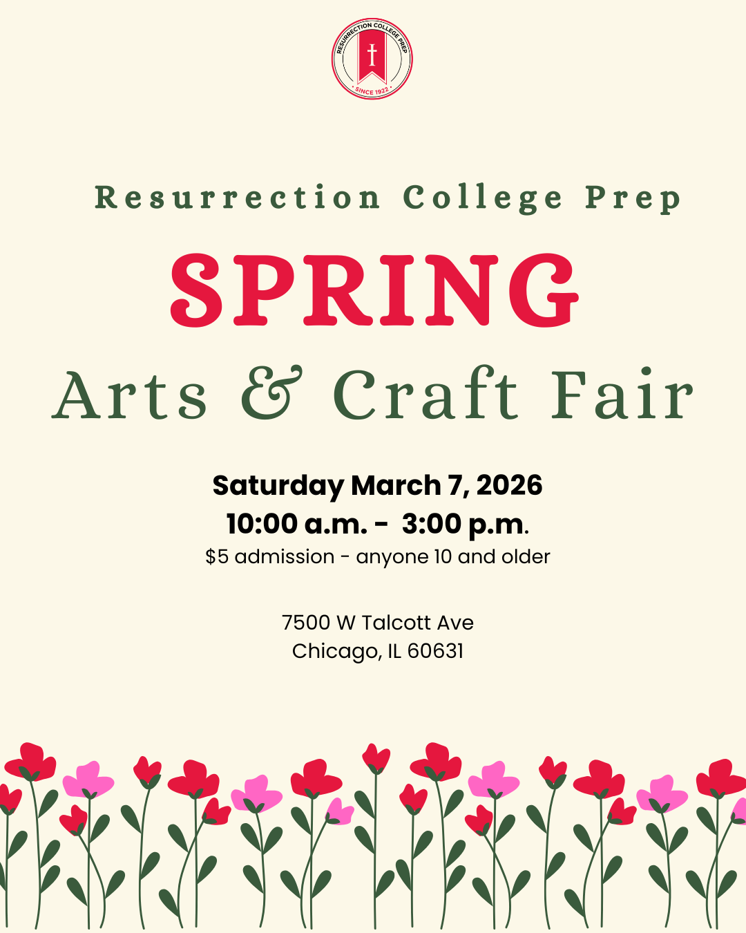 Resurrection College Prep Spring Arts & Craft Fair