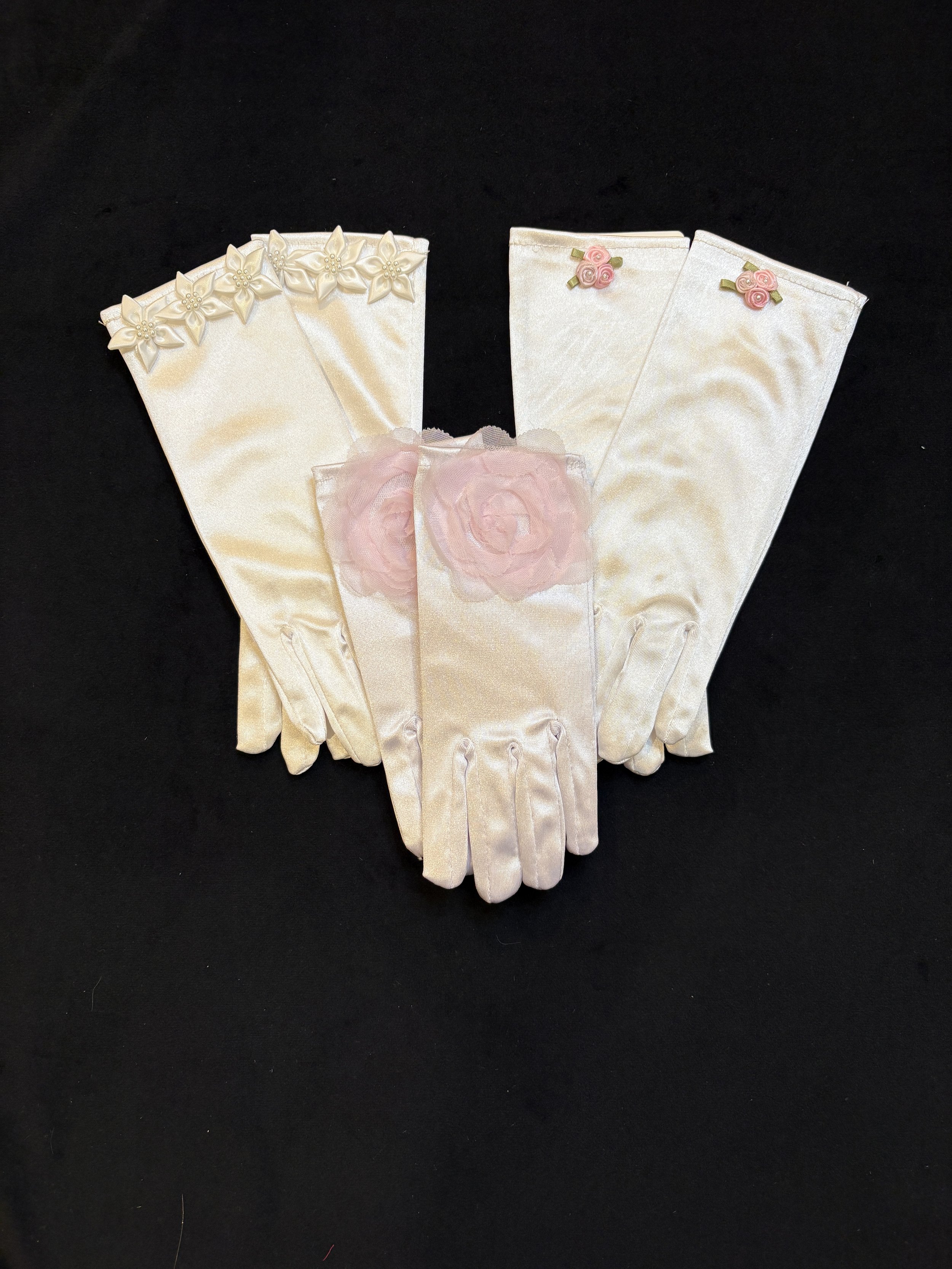 Satin Gloves
$12/pair