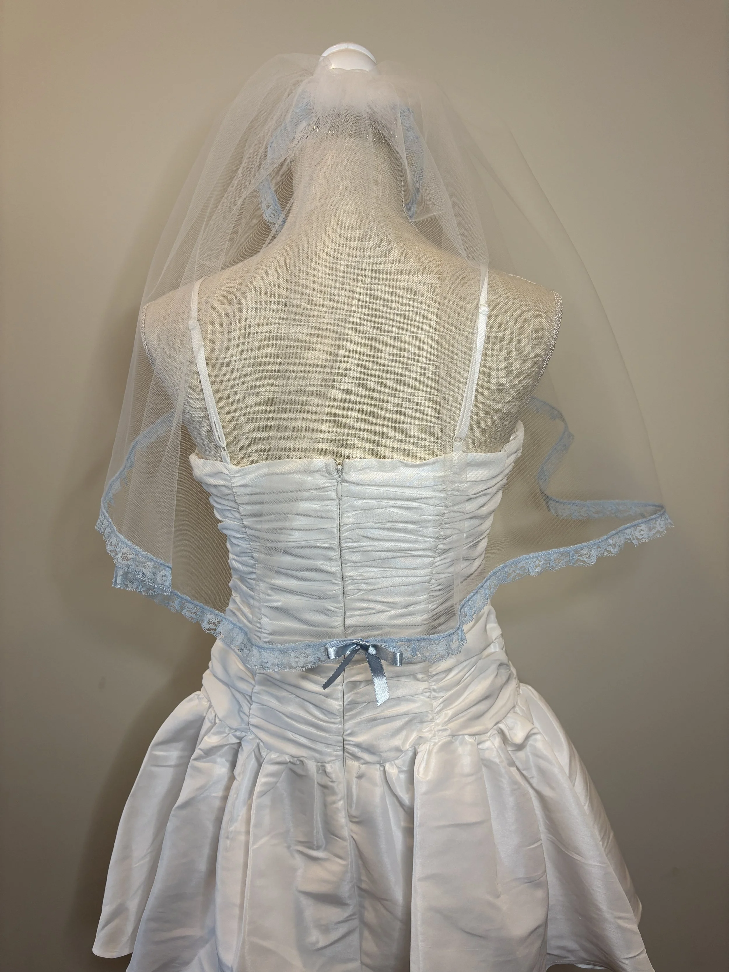 Light Blue Lace Ruffle $55