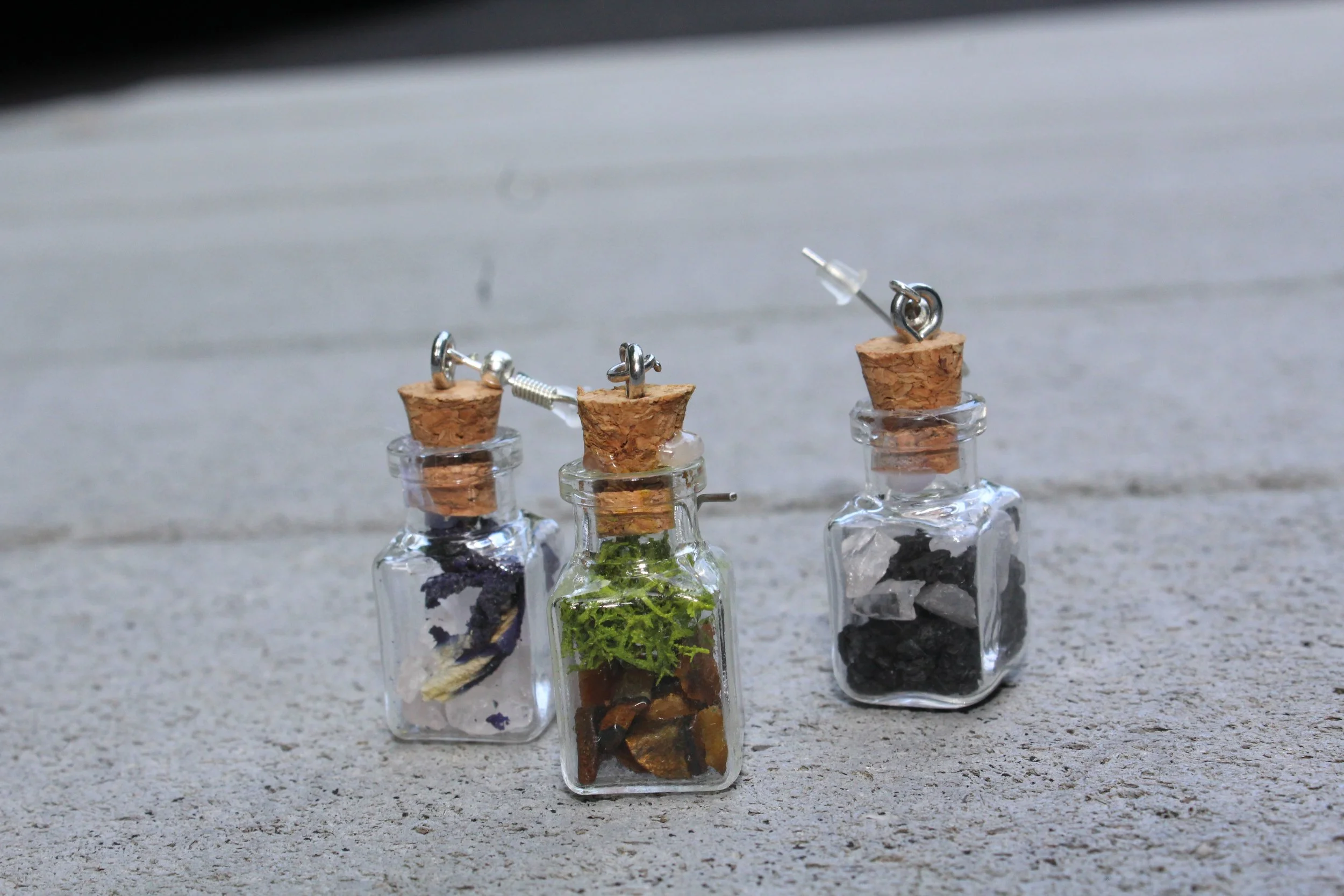 Spell Jar Earrings, Custom